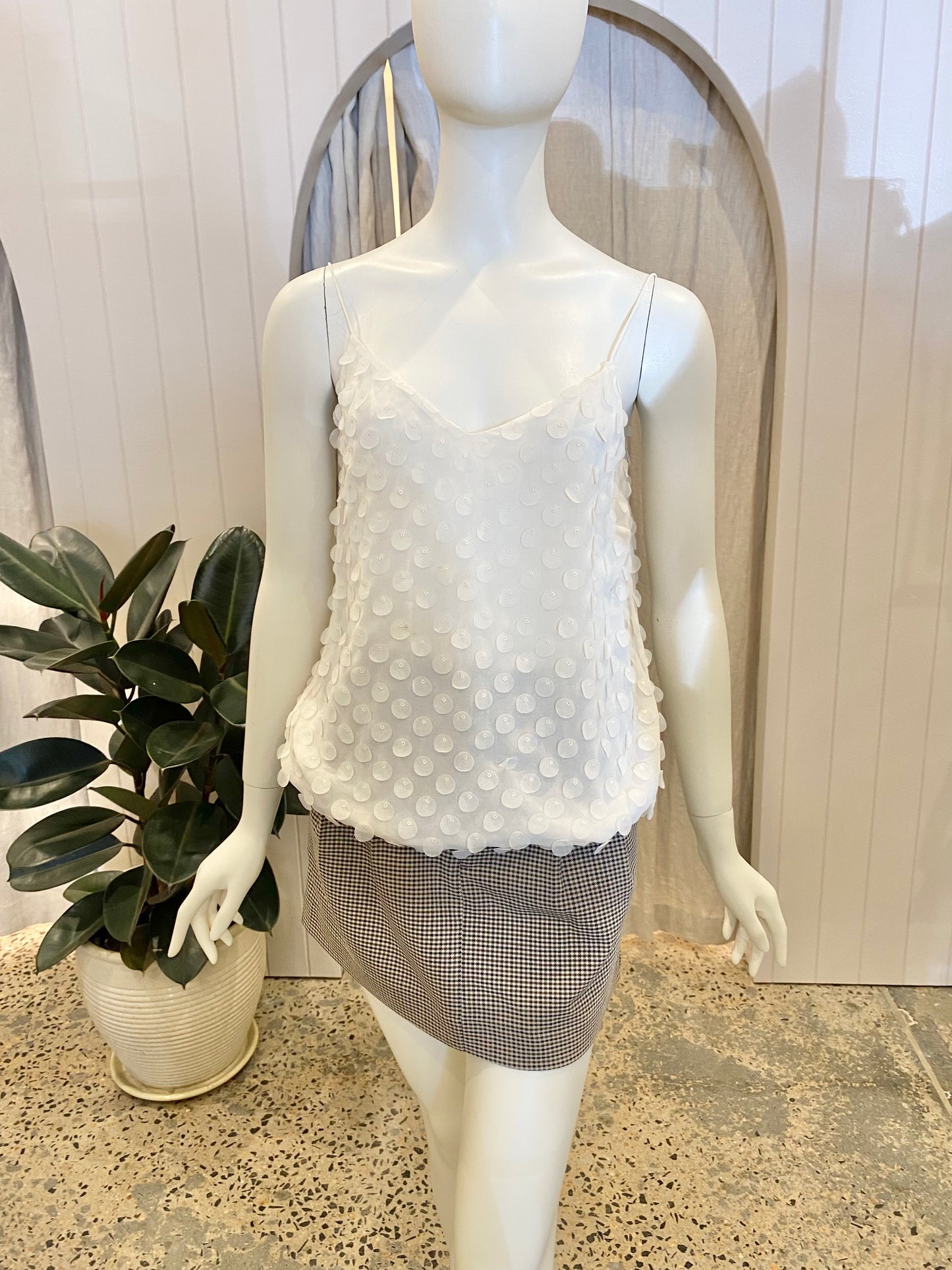 Zimmermann Wild Botanica Textured Cami - Size 0 (8)