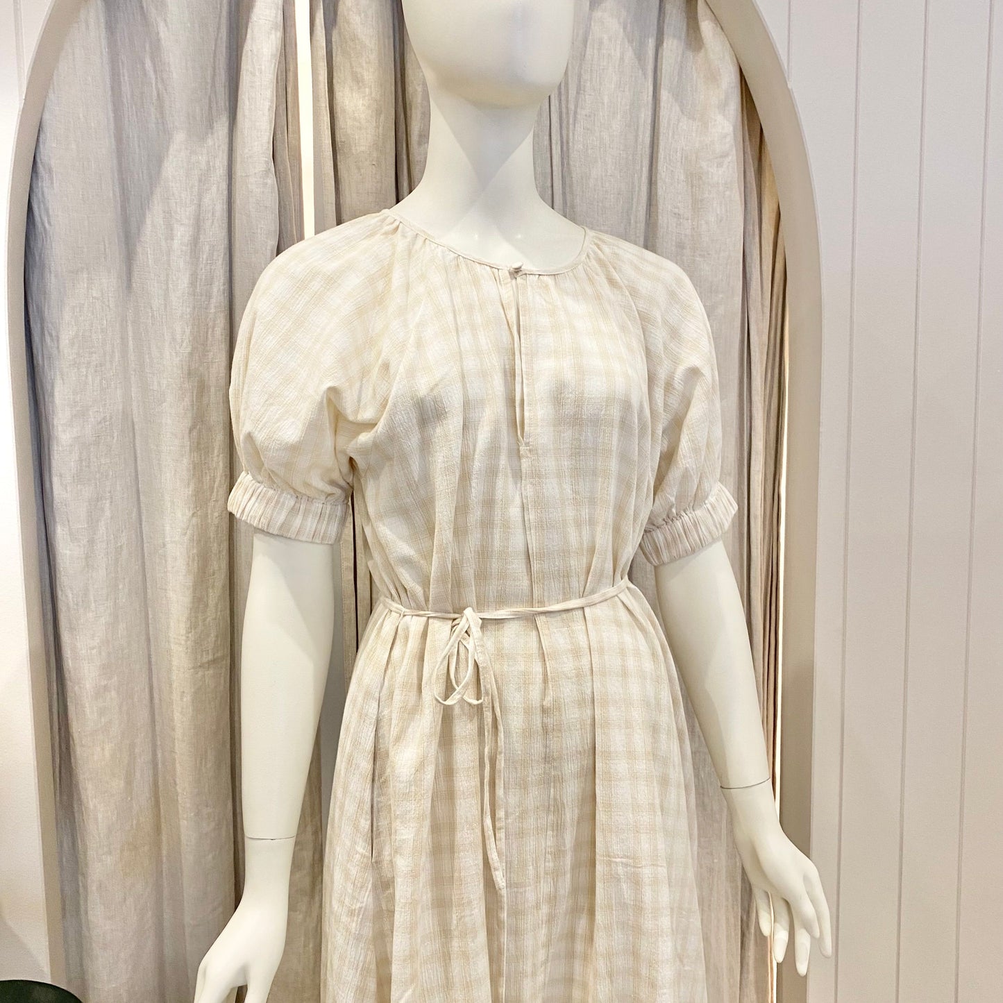 Assembly Label Gingham Midi Dress - Size 10/12