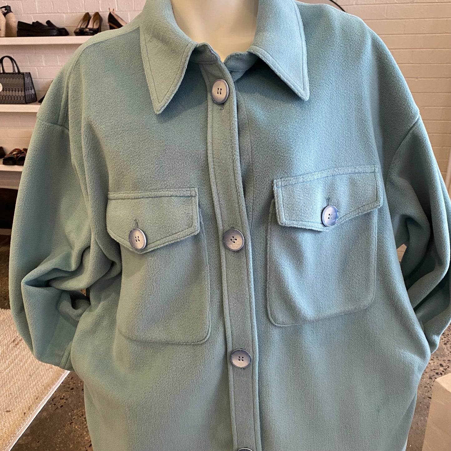 RAEF The Label Sea Foam Coat - Size 14