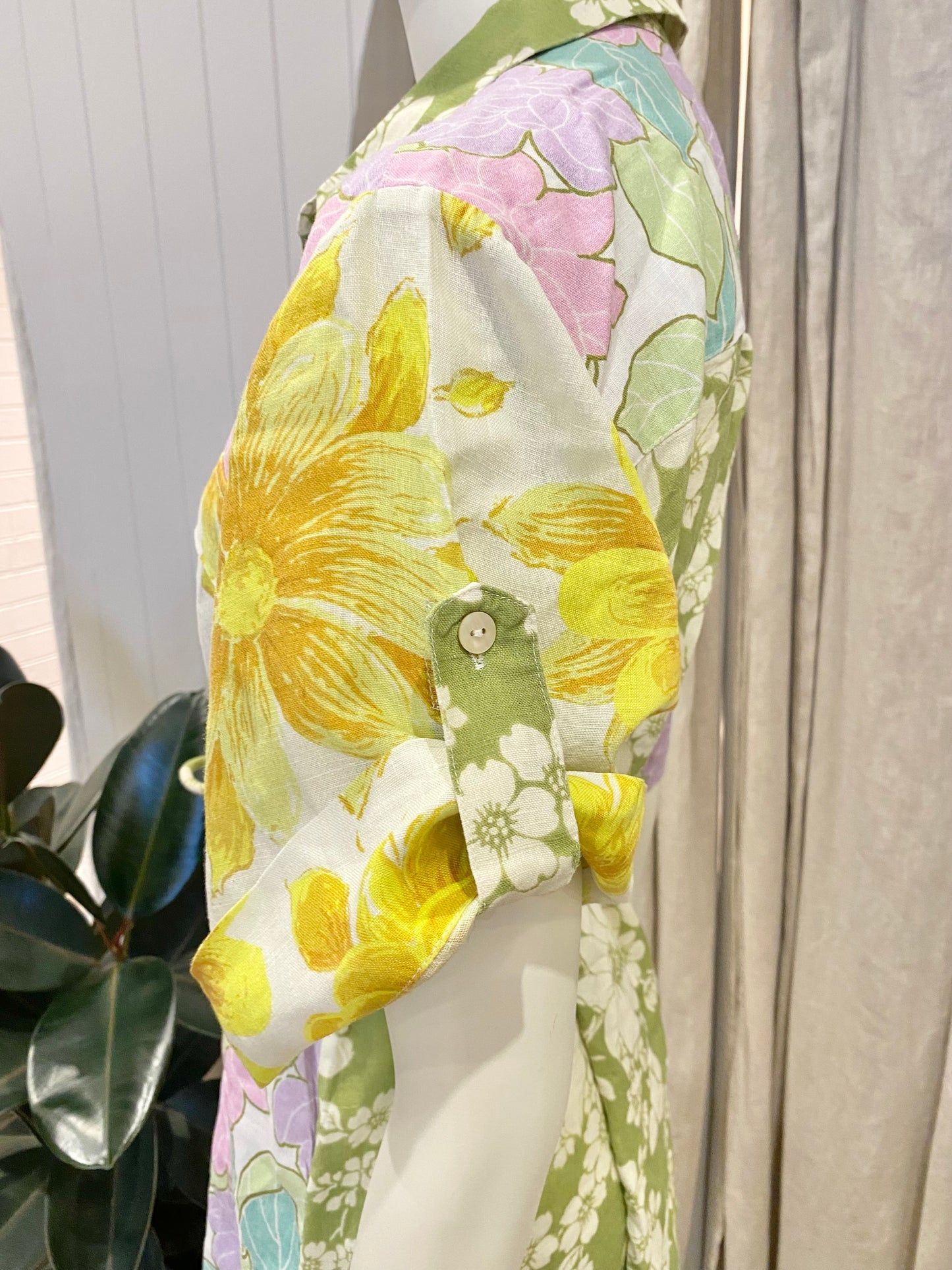 Alemais Elora Patchwork Shirt Dress - Size 10