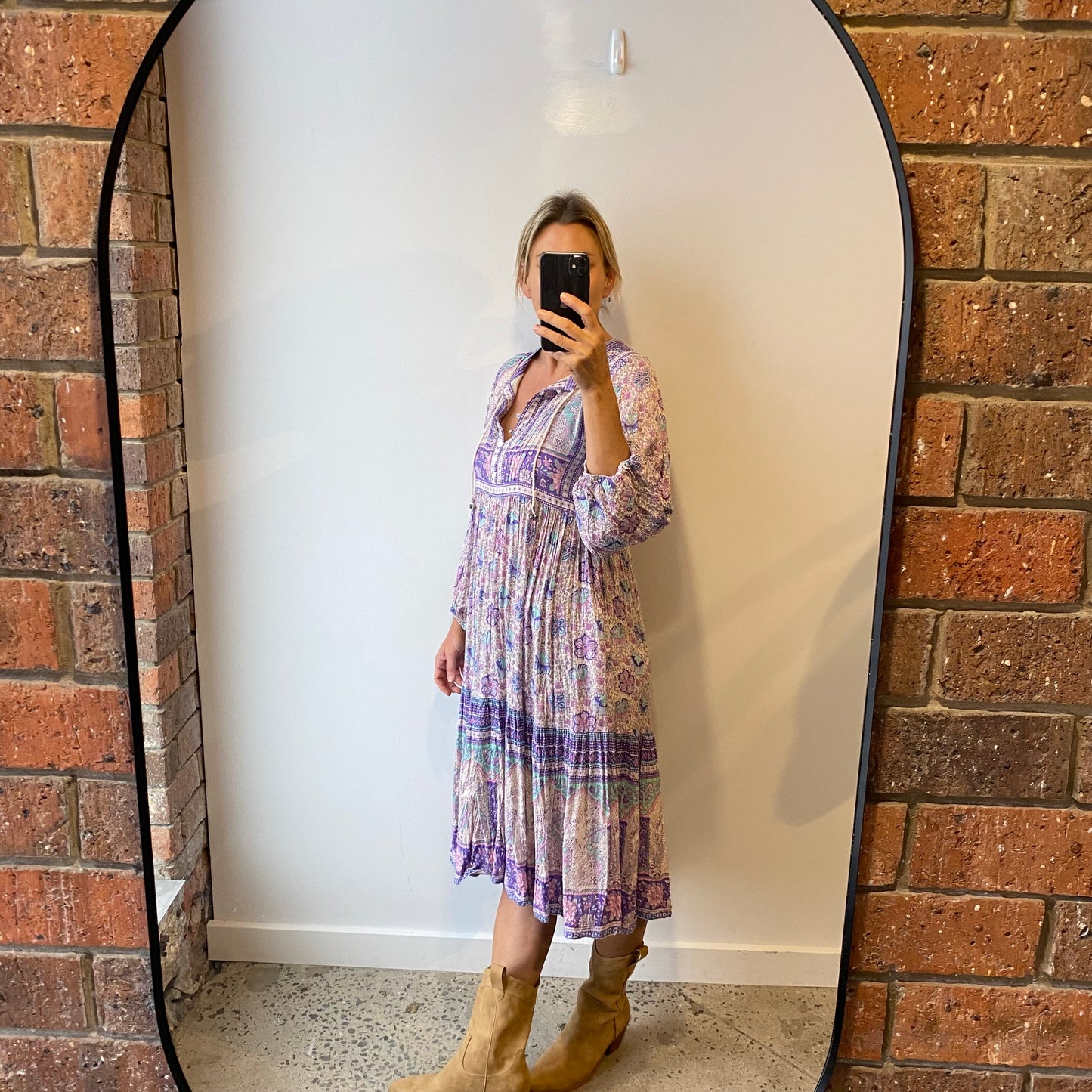 Spell Poinciana Dress in Lilac - Size M (8/10)