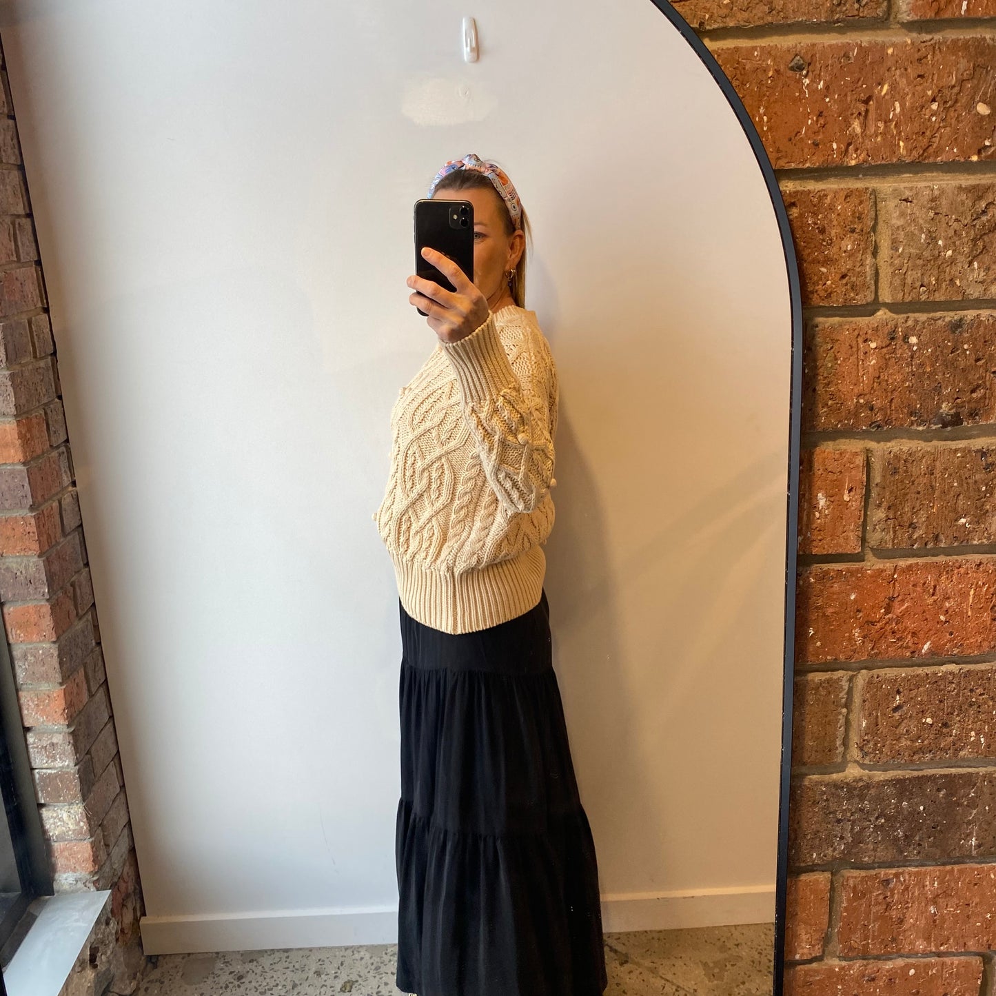 Miann & Co Cable Knit Sweater - Size 6