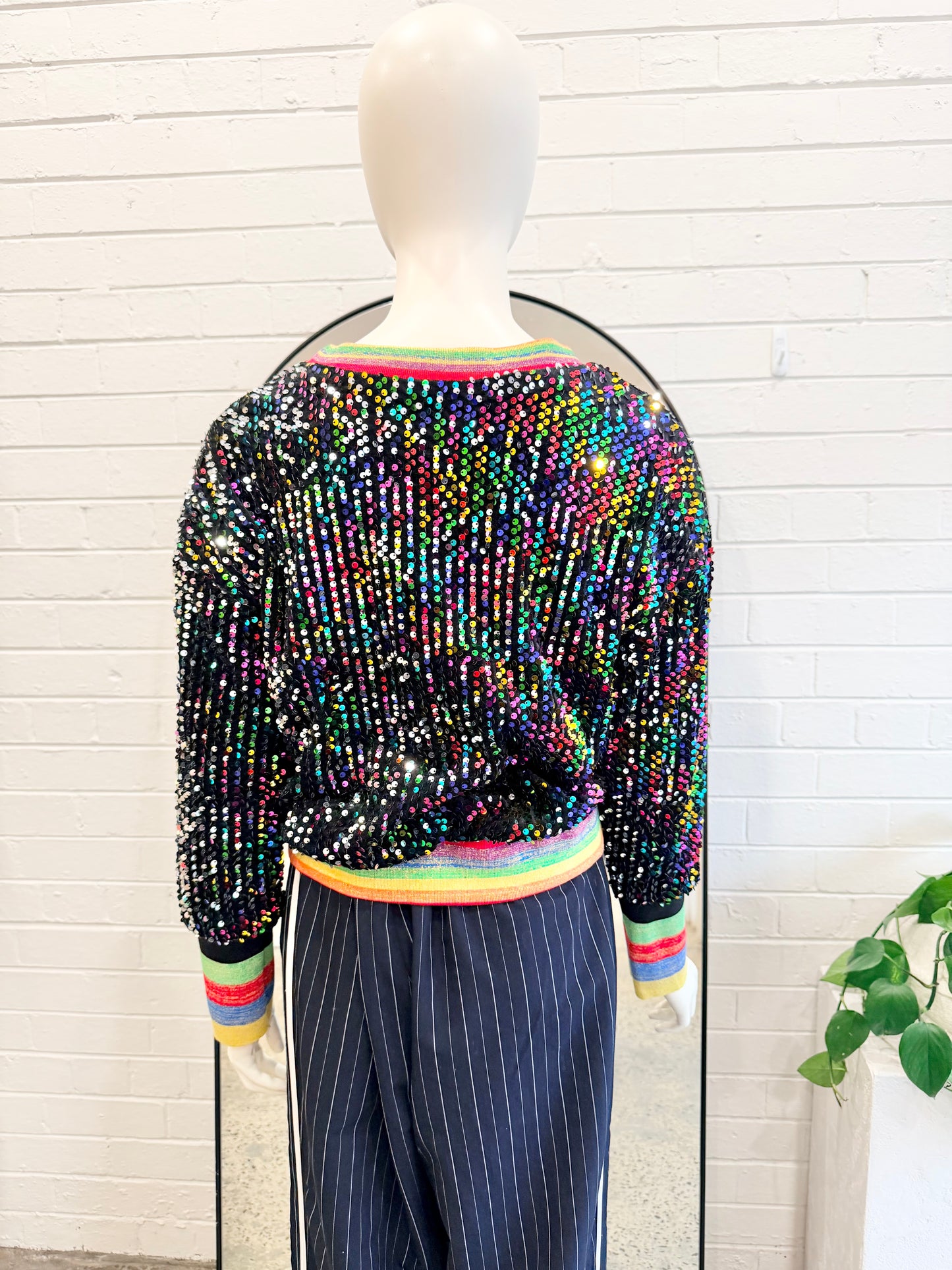 Frankie's Melbourne Sequin Disco Sweater - Size 10-12