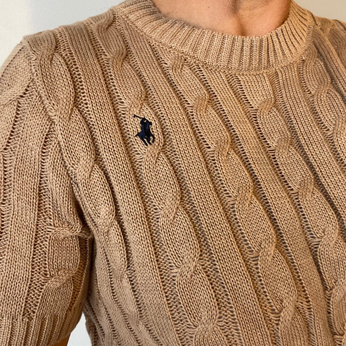 Ralph Lauren Cable Knit Cotton Short Sleeve Jumper - Size 12