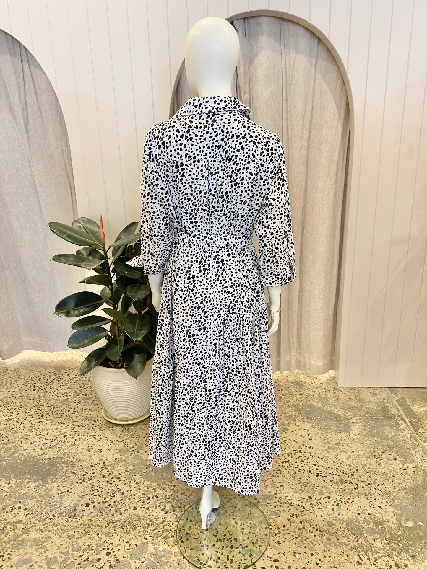 Leoni Polka Dot Shirtdress - Size 18