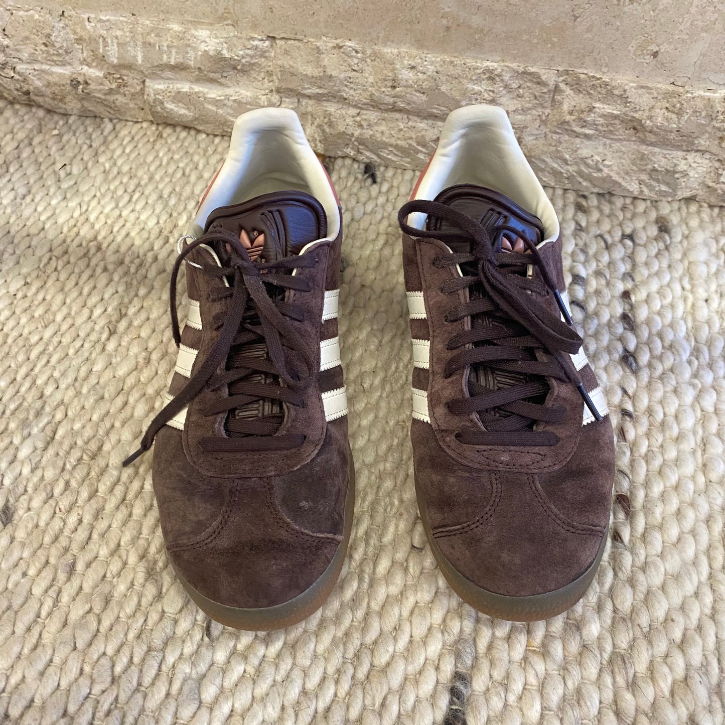 Adidas Gazelle Shadow Brown/Pink - Size US8 / UK 6.5 / EU 40