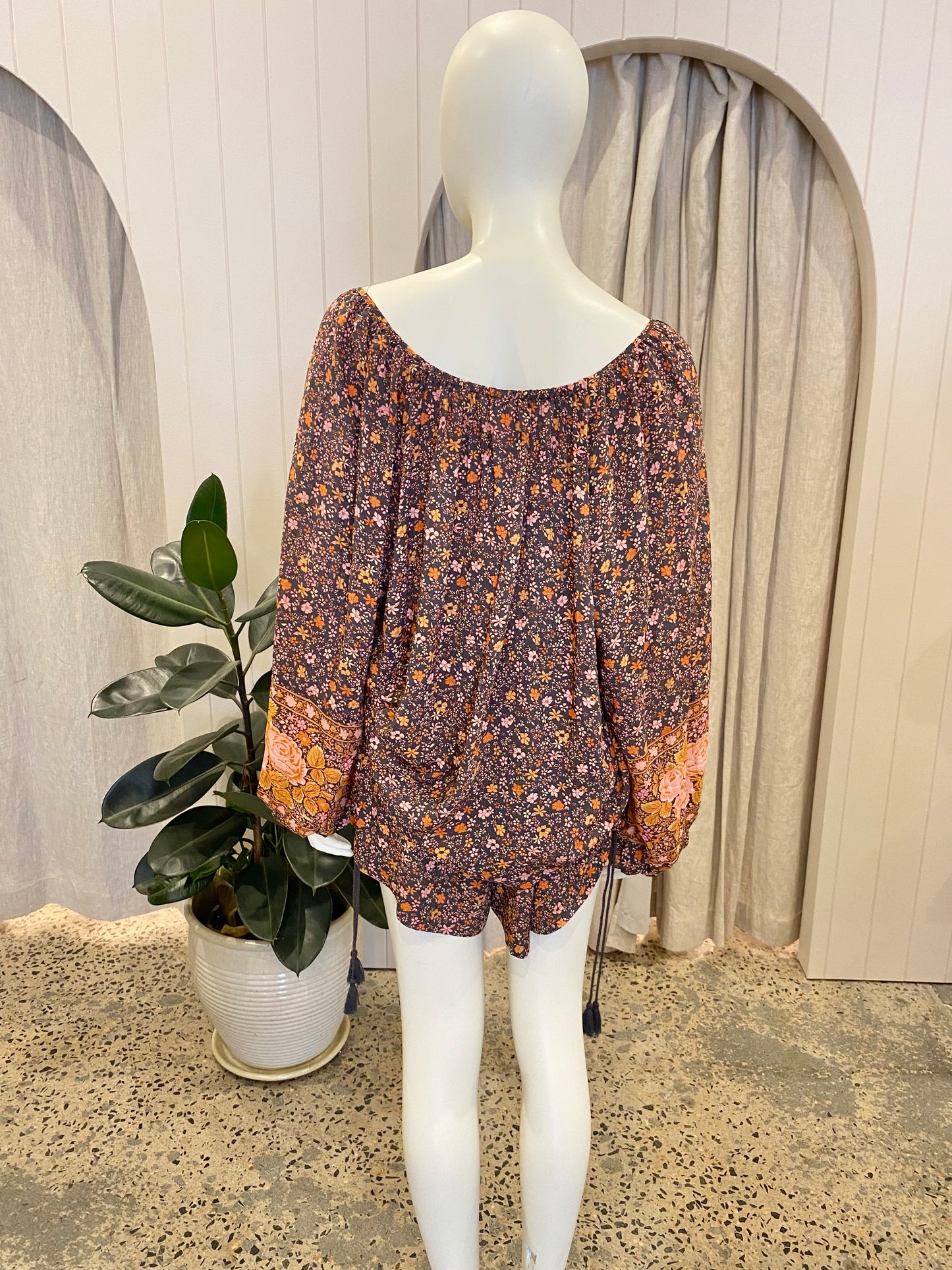 Spell Balmy Nights Love Jetty Blouse and Shorts Set - Size XL (14)