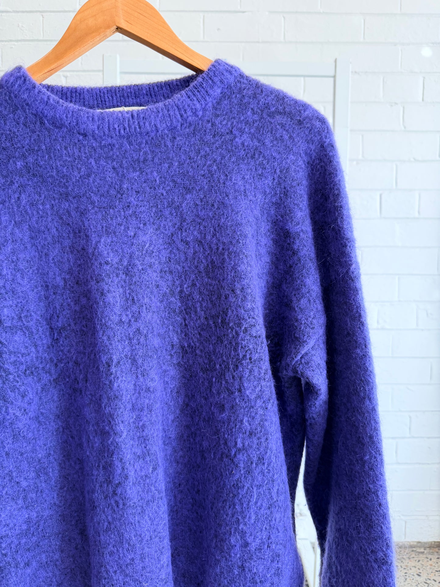 Acne Studios Purple Brushed Sweater - Size L (12)