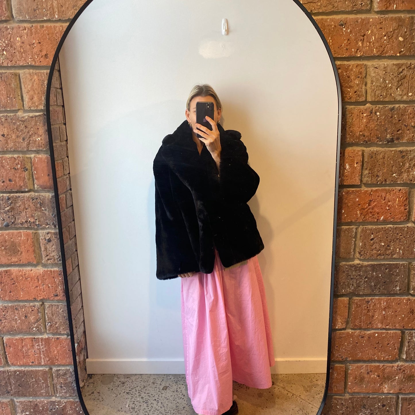 Anine Bing 'Hilary' Faux Fur Jacket - Size M (10-12)