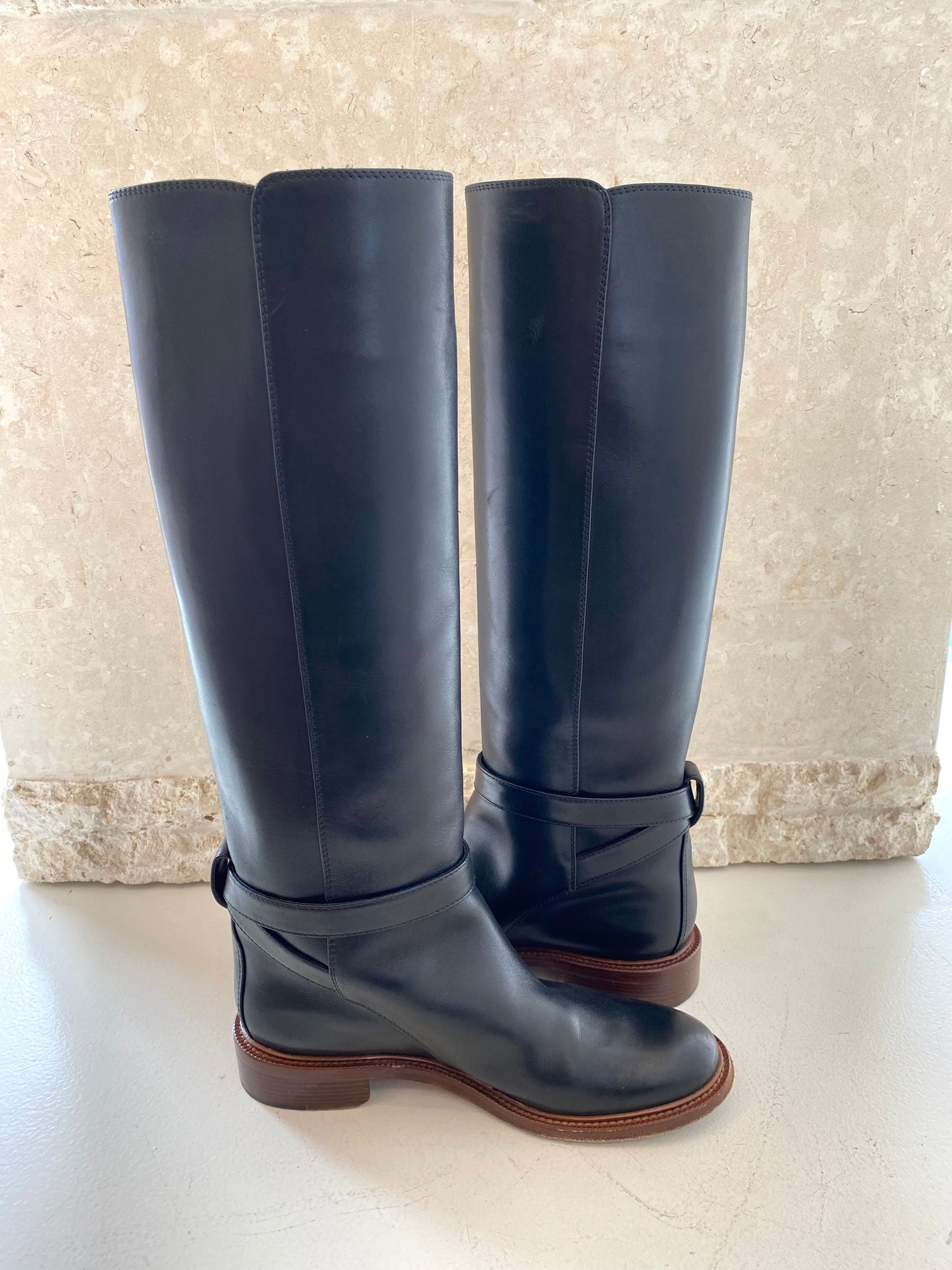 Celine Noir Riding Boots - Size 37.5