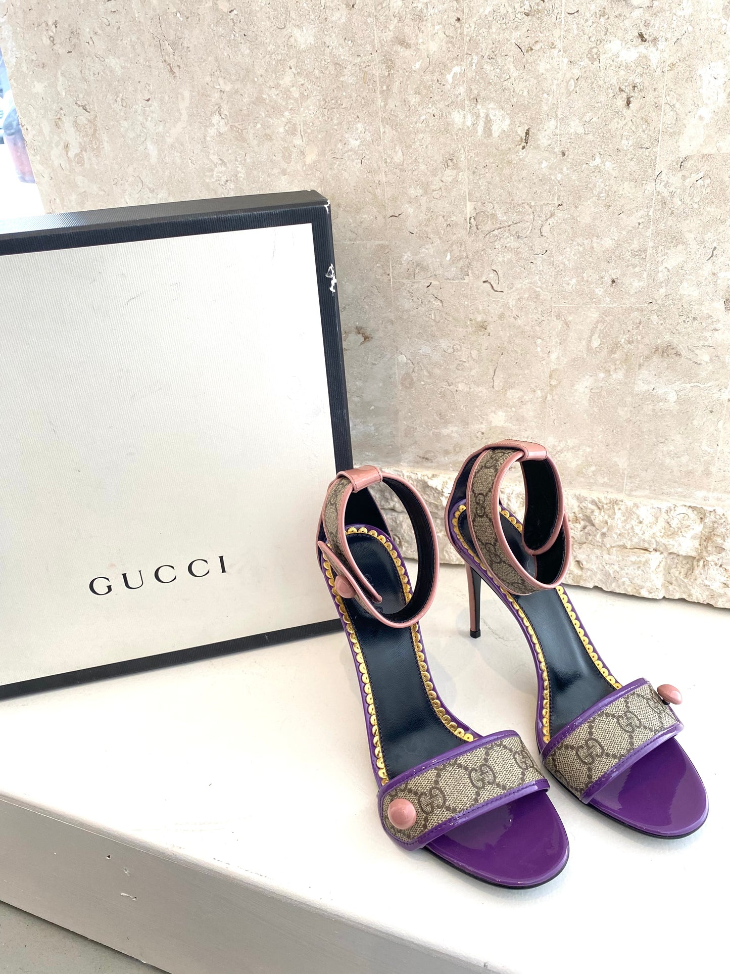 Gucci Harleth GG High Heel - Size 37.5