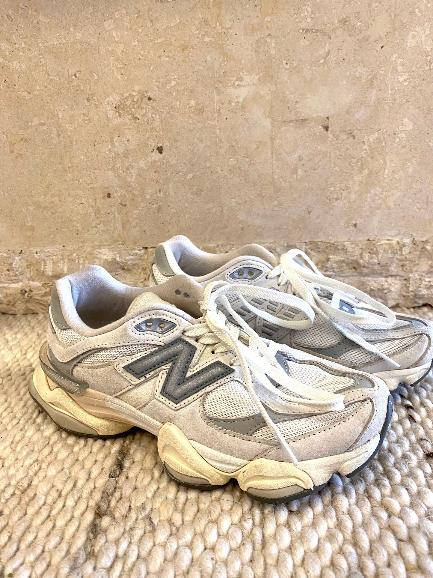 New Balance 9060 Sea Salt Sneakers - Size 38.5