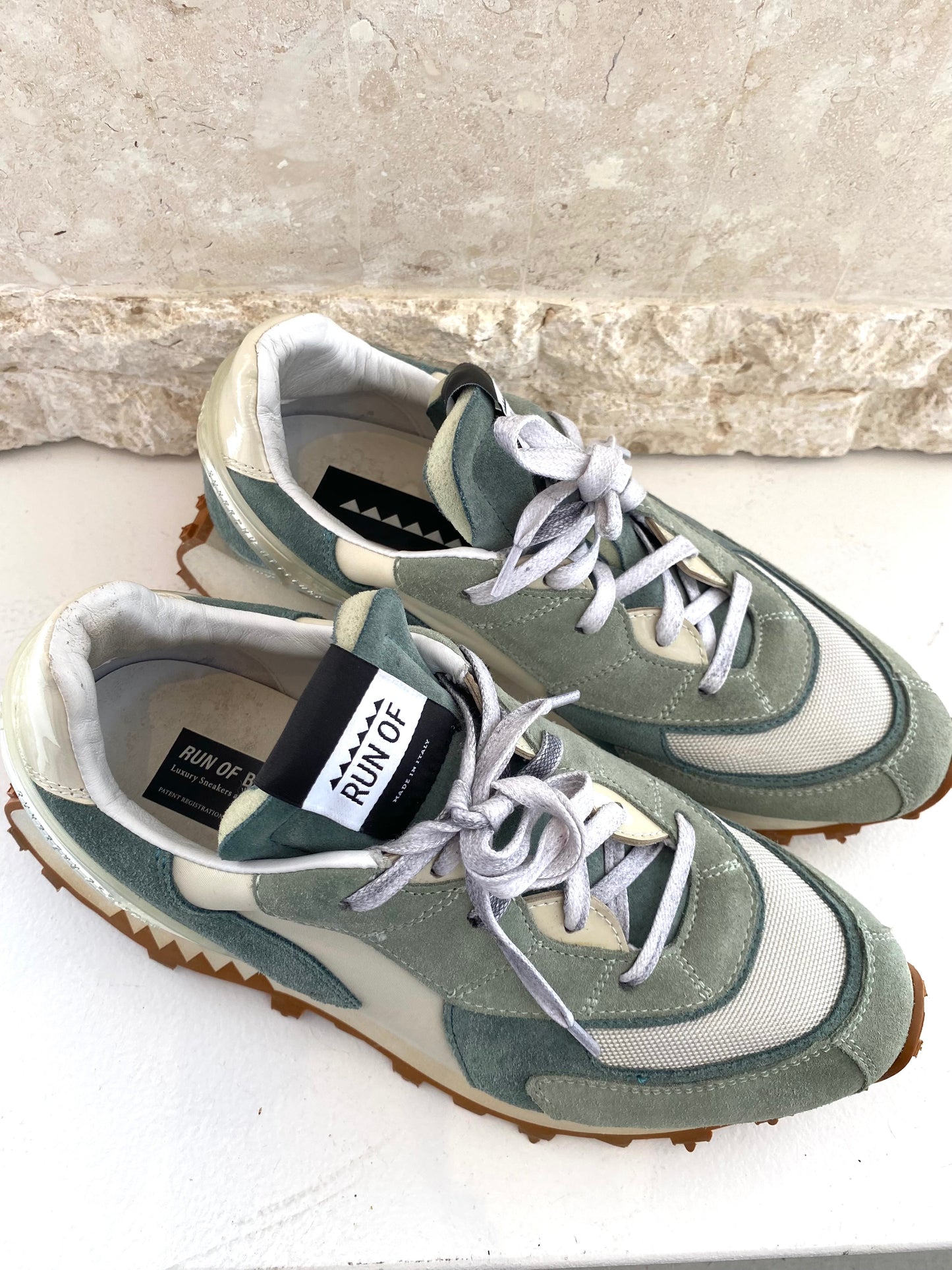 Run Of 'Bodrum' Sneakers in Sage - Size 40