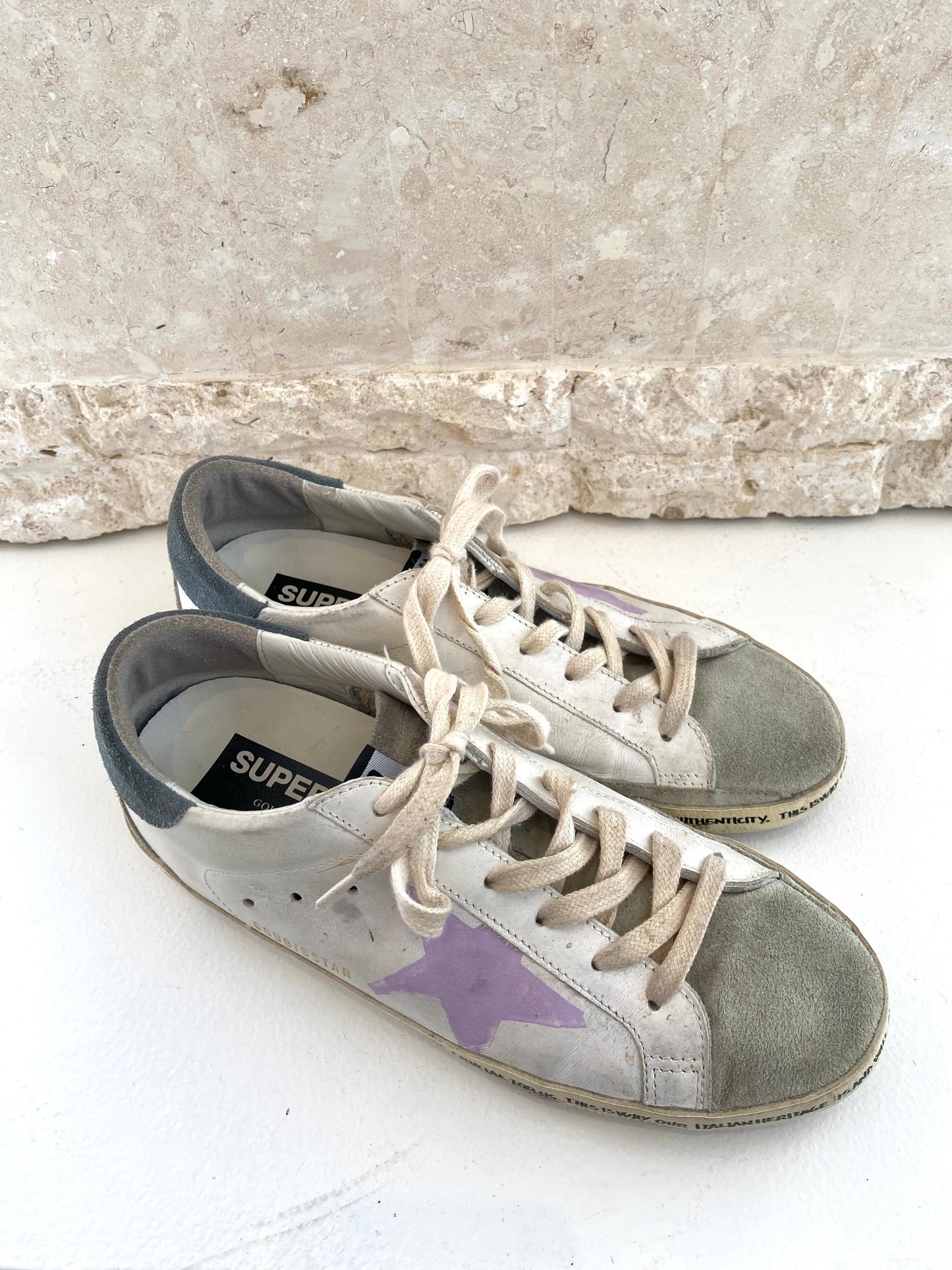 Golden Goose Super-Star Low Top Sneakers - Size 38