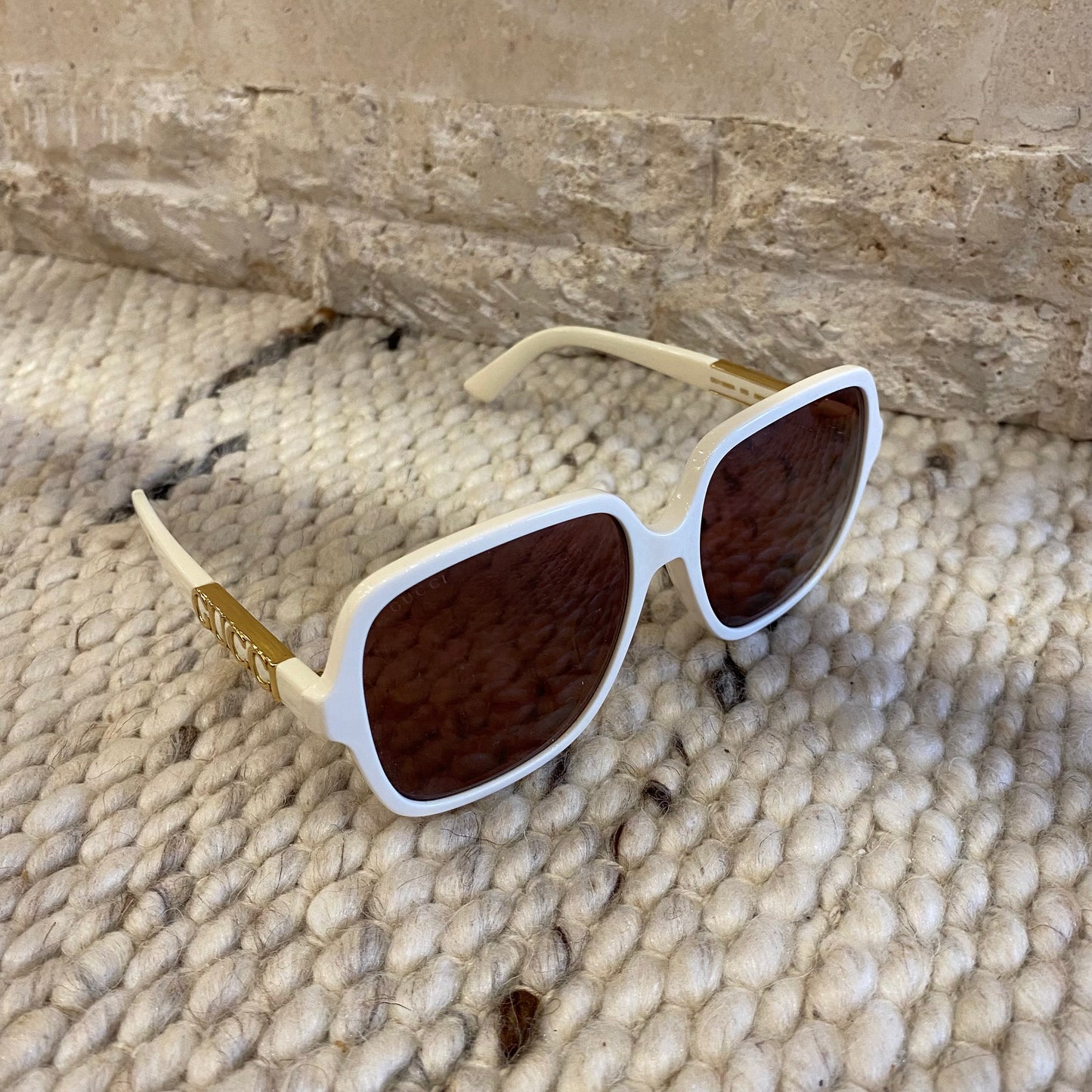 Gucci Cream Sunglasses