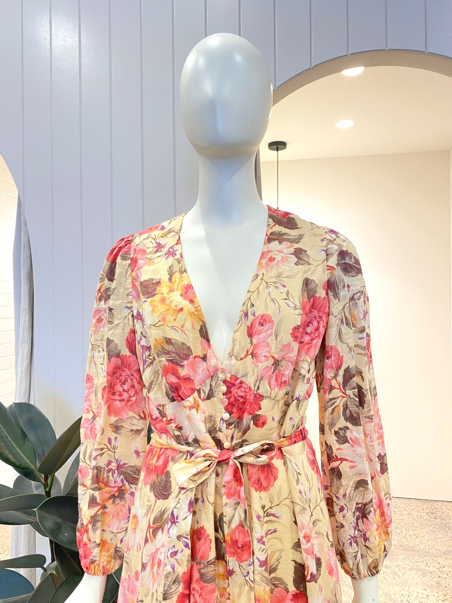 Zimmermann Honour Plunge Dress - Size 3 (12)