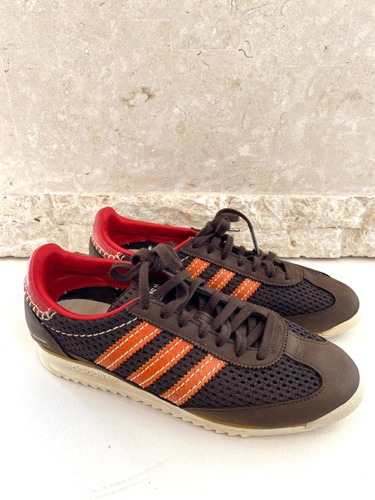 Wales Bonner x Adidas SL72 Knit Brown Sneakers - Size 40 2/3