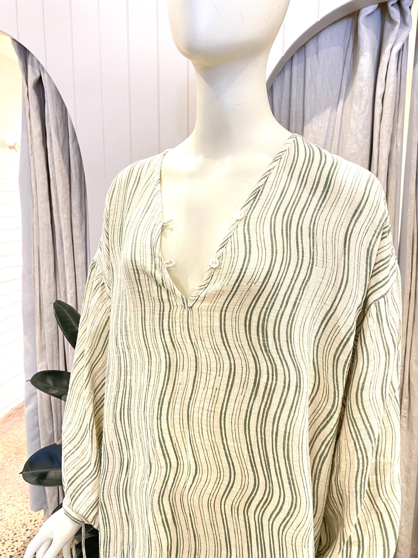 Maurie & Eve Good Energy Maxi Dress in Olive - Size 8