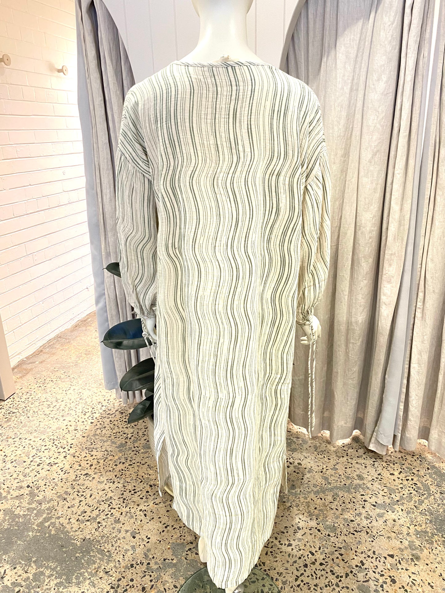 Maurie & Eve Good Energy Maxi Dress in Olive - Size 8