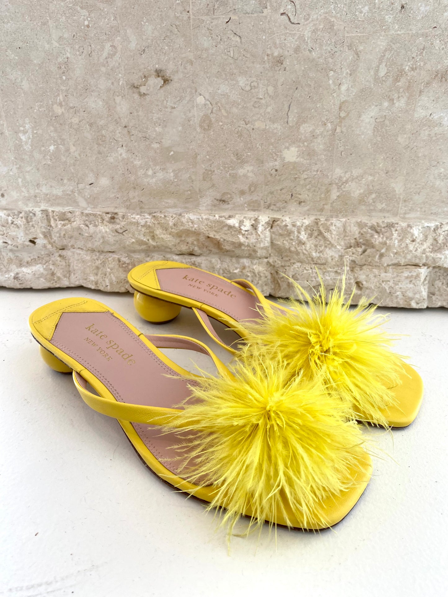 Kate Spade Bahama Sandals in Yellow - Size 8