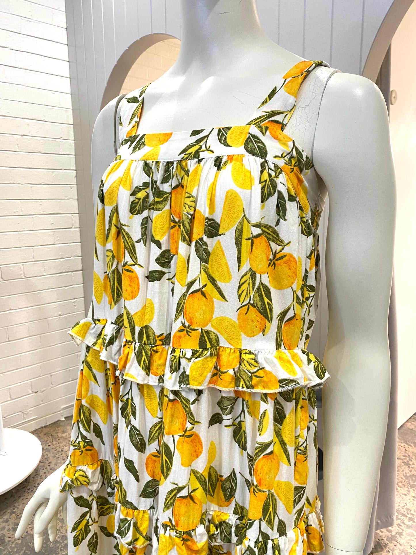 Never Fully Dressed Orange Grove Midi Dress - Size 6