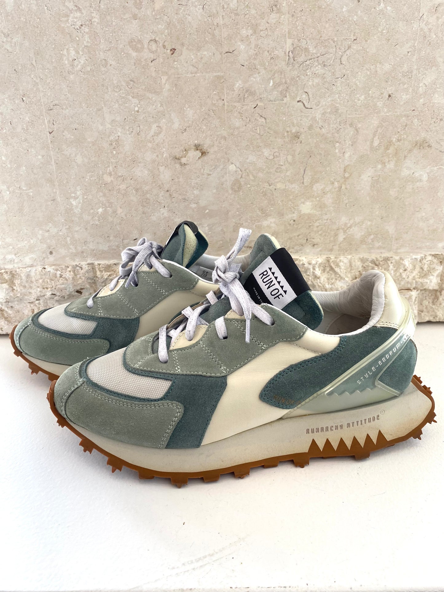 Run Of 'Bodrum' Sneakers in Sage - Size 40
