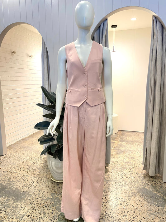 Shona Joy Sara Vest in Pink - Size 8
