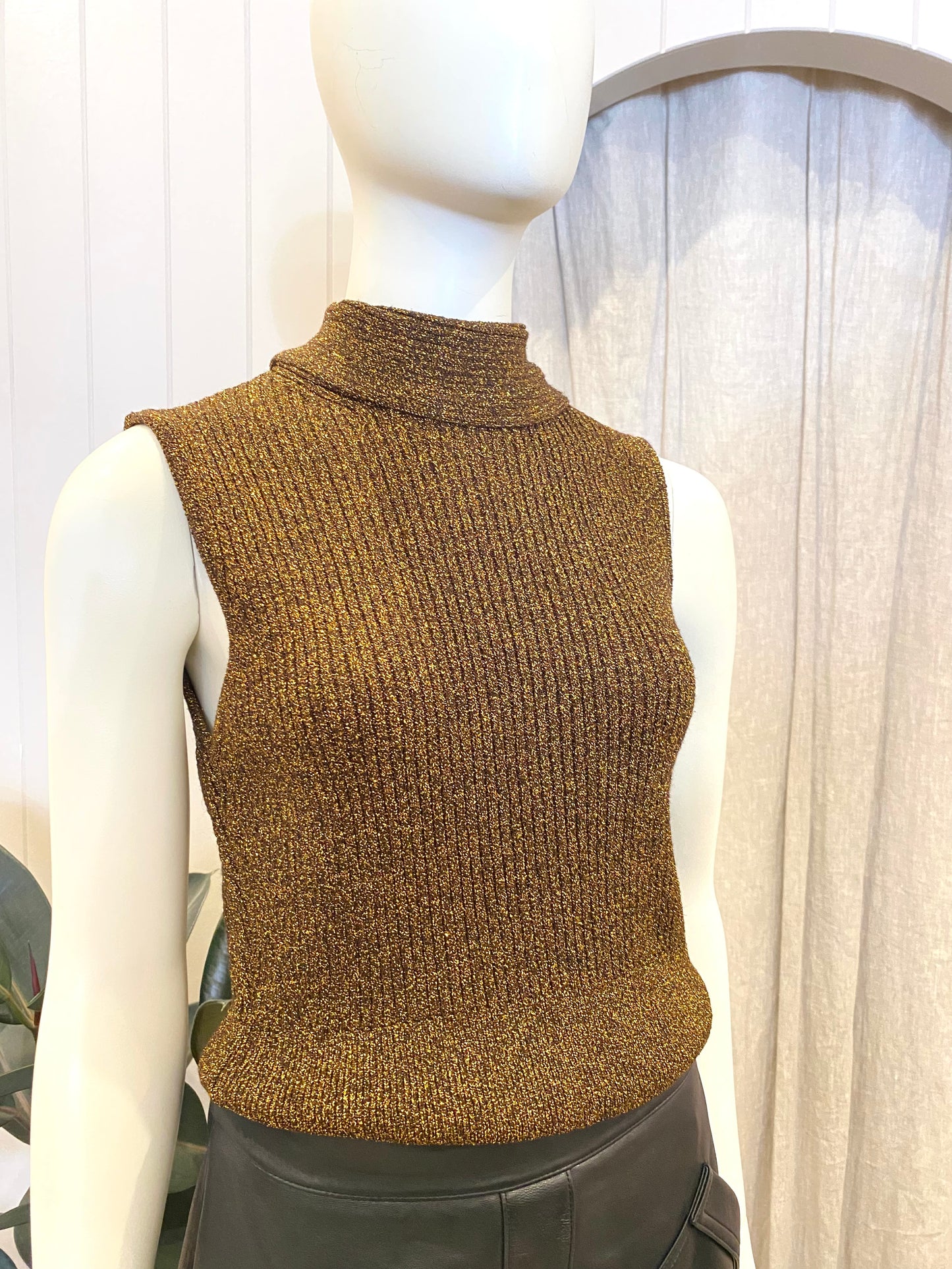 Ganni Ribbed Knit Tank - Size XS