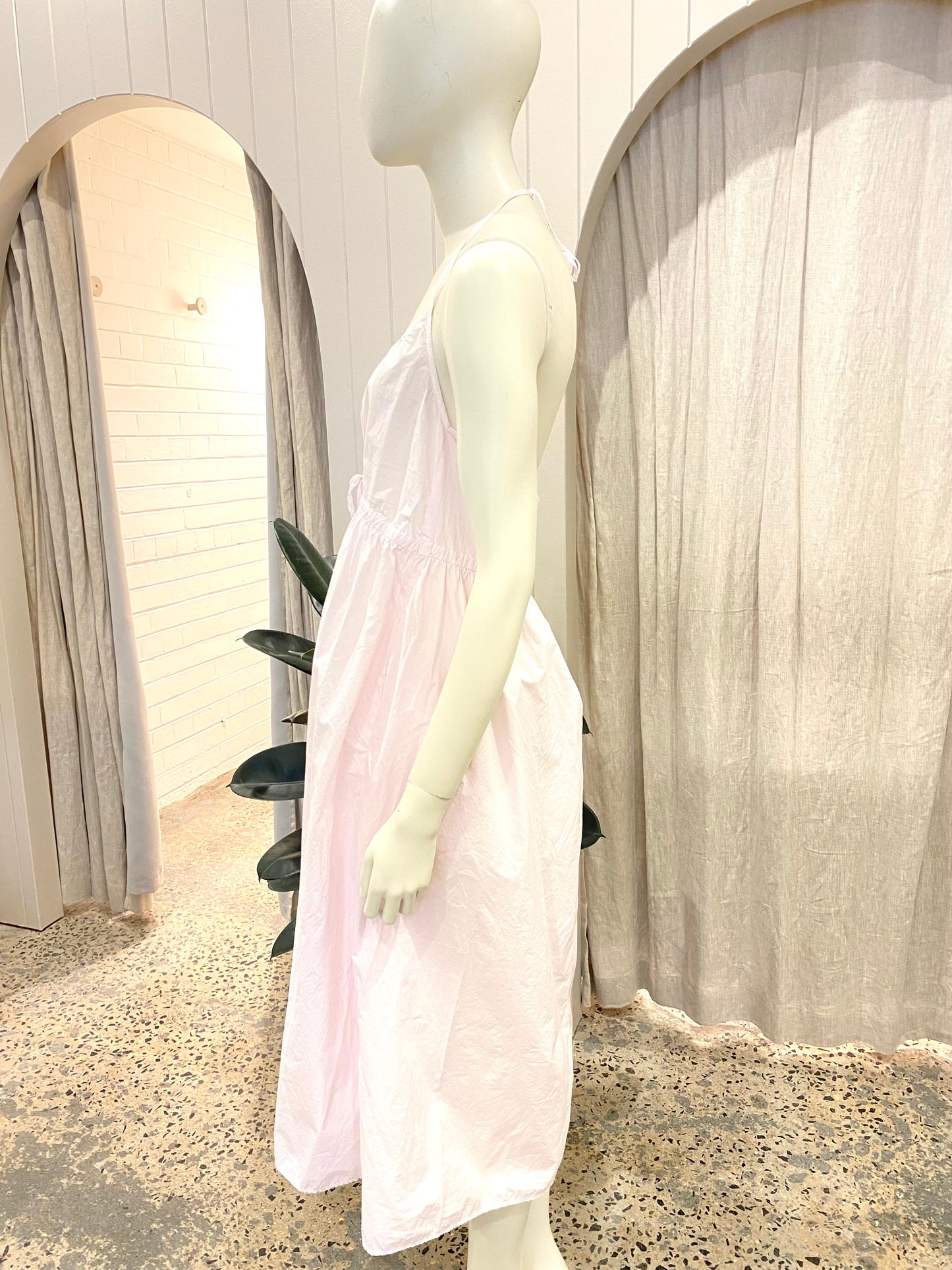Manuelle Guiball Halter Dress in Pink - Size 12