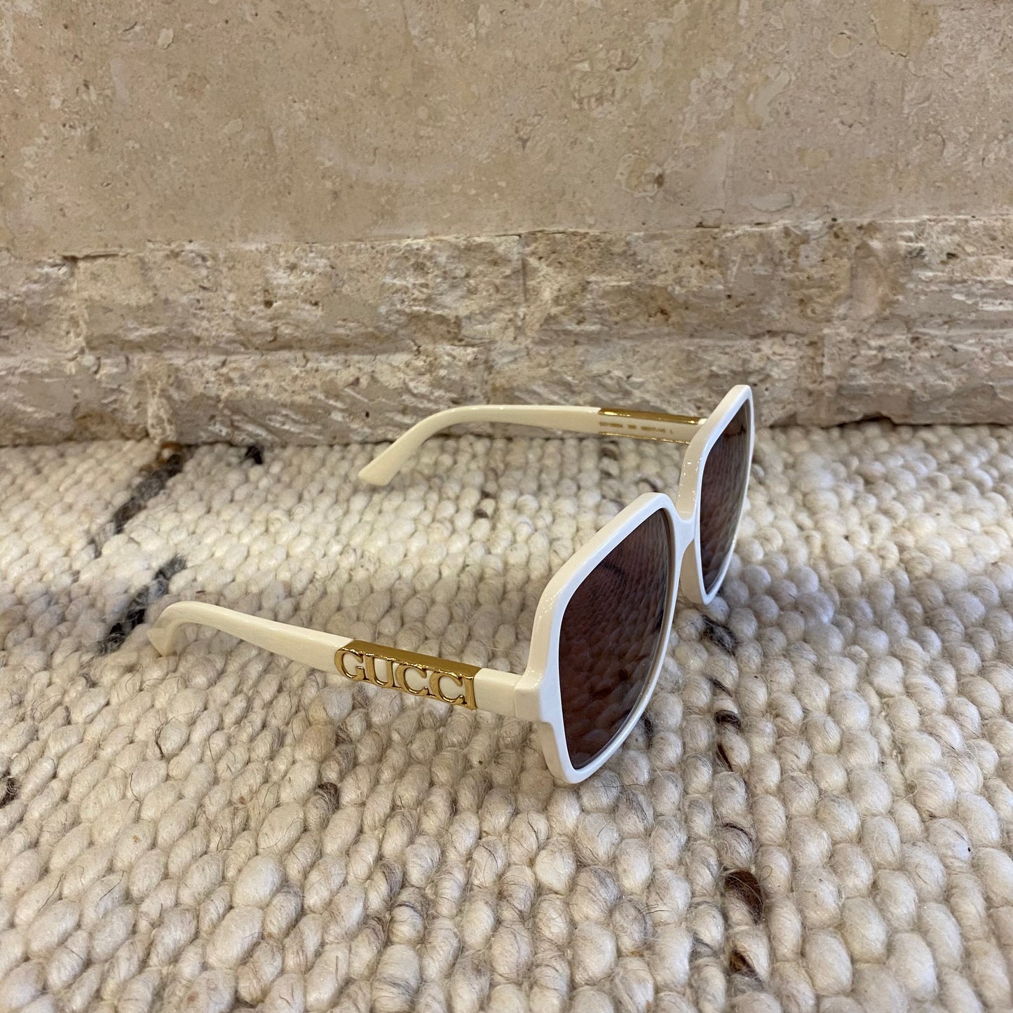 Gucci Cream Sunglasses