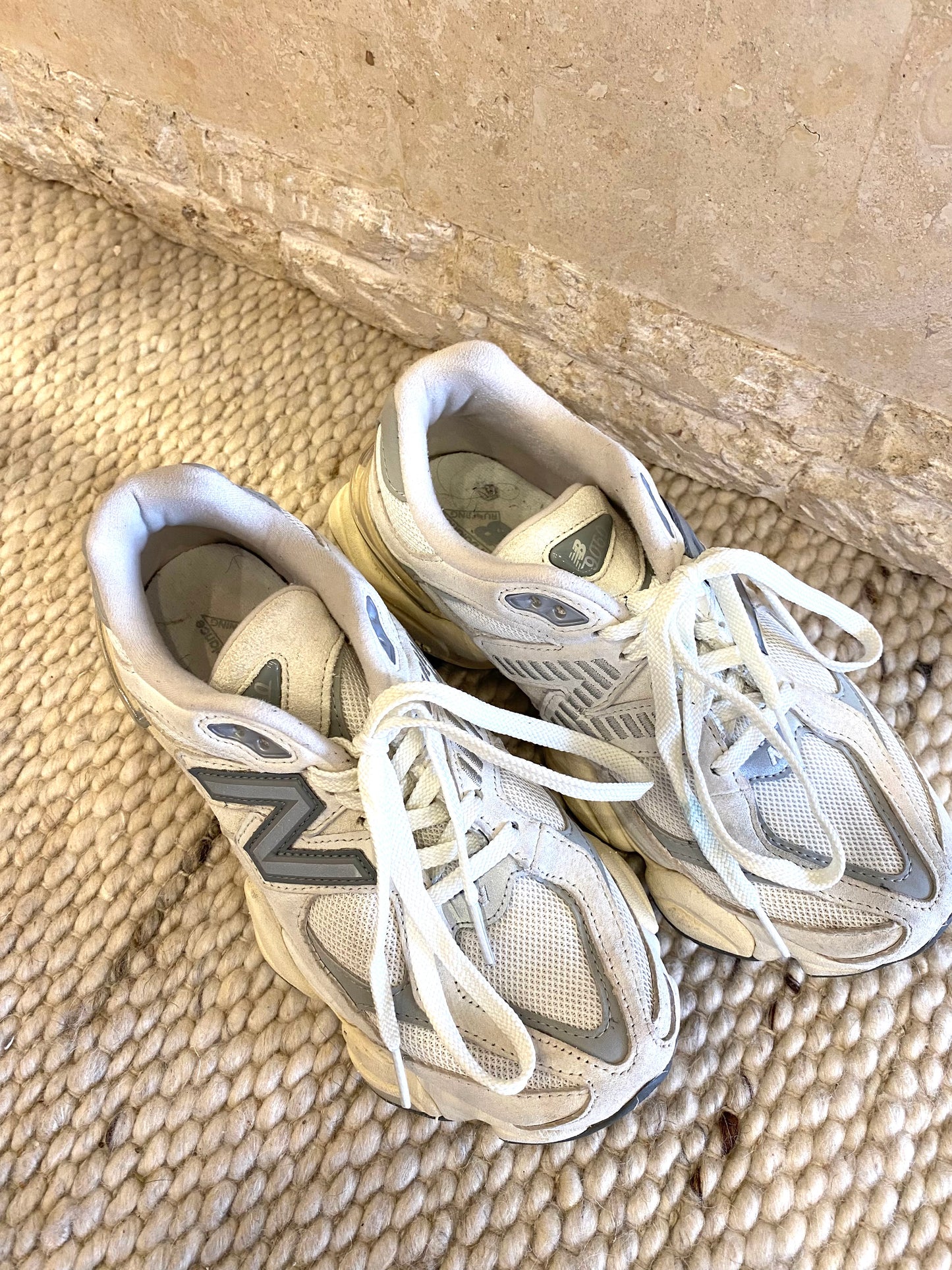 New Balance 9060 Sea Salt Sneakers - Size 38.5