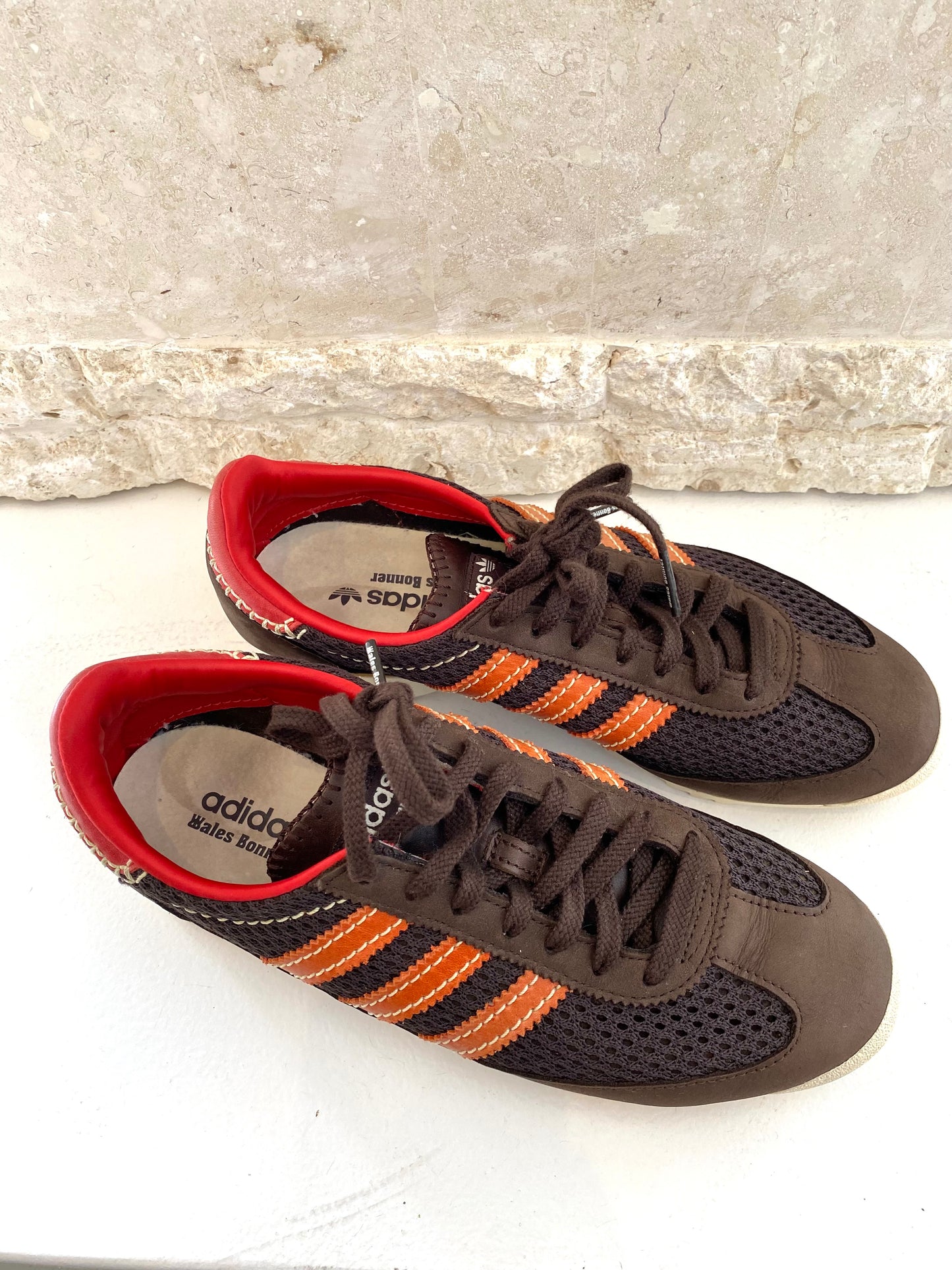 Wales Bonner x Adidas SL72 Knit Brown Sneakers - Size 40 2/3