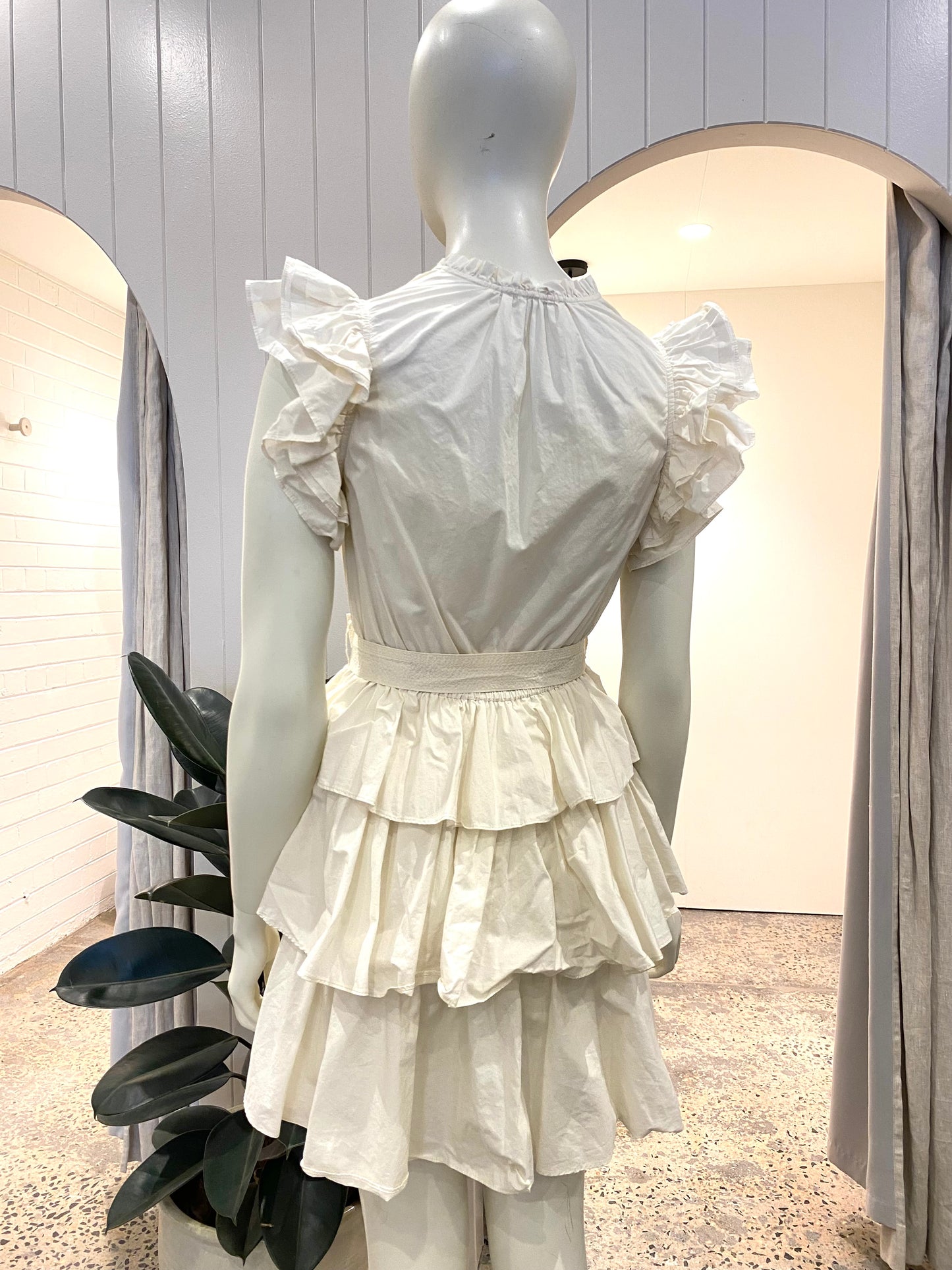 Ulla Johnson Lulua Ruffled Mini Dress - Size 6