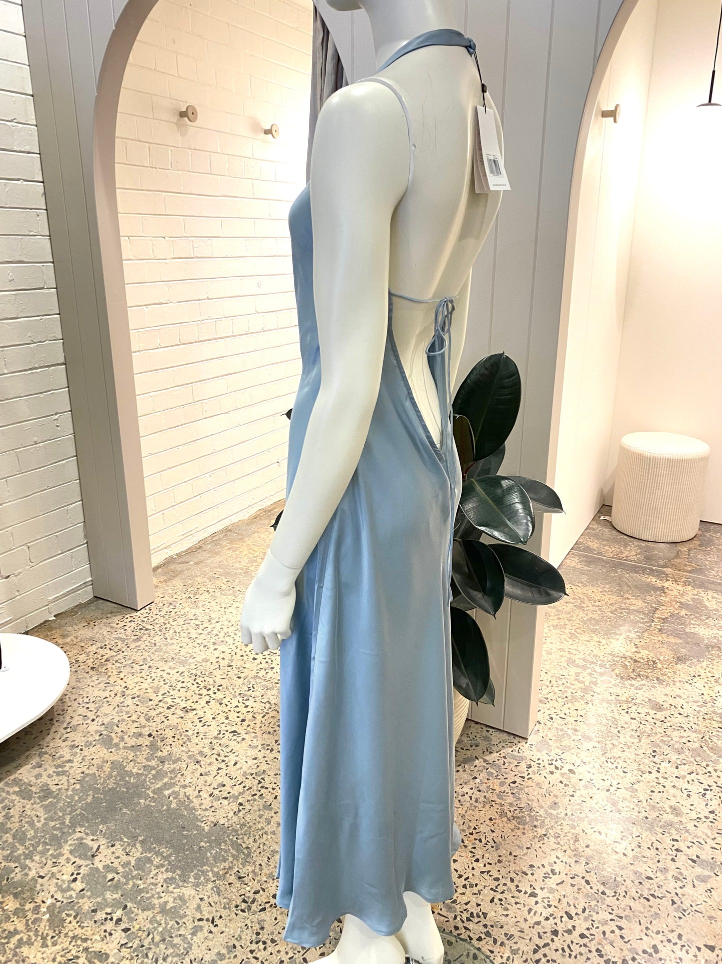 Silk Laundry Halter Dress in Oasis - Size XL (12/14)