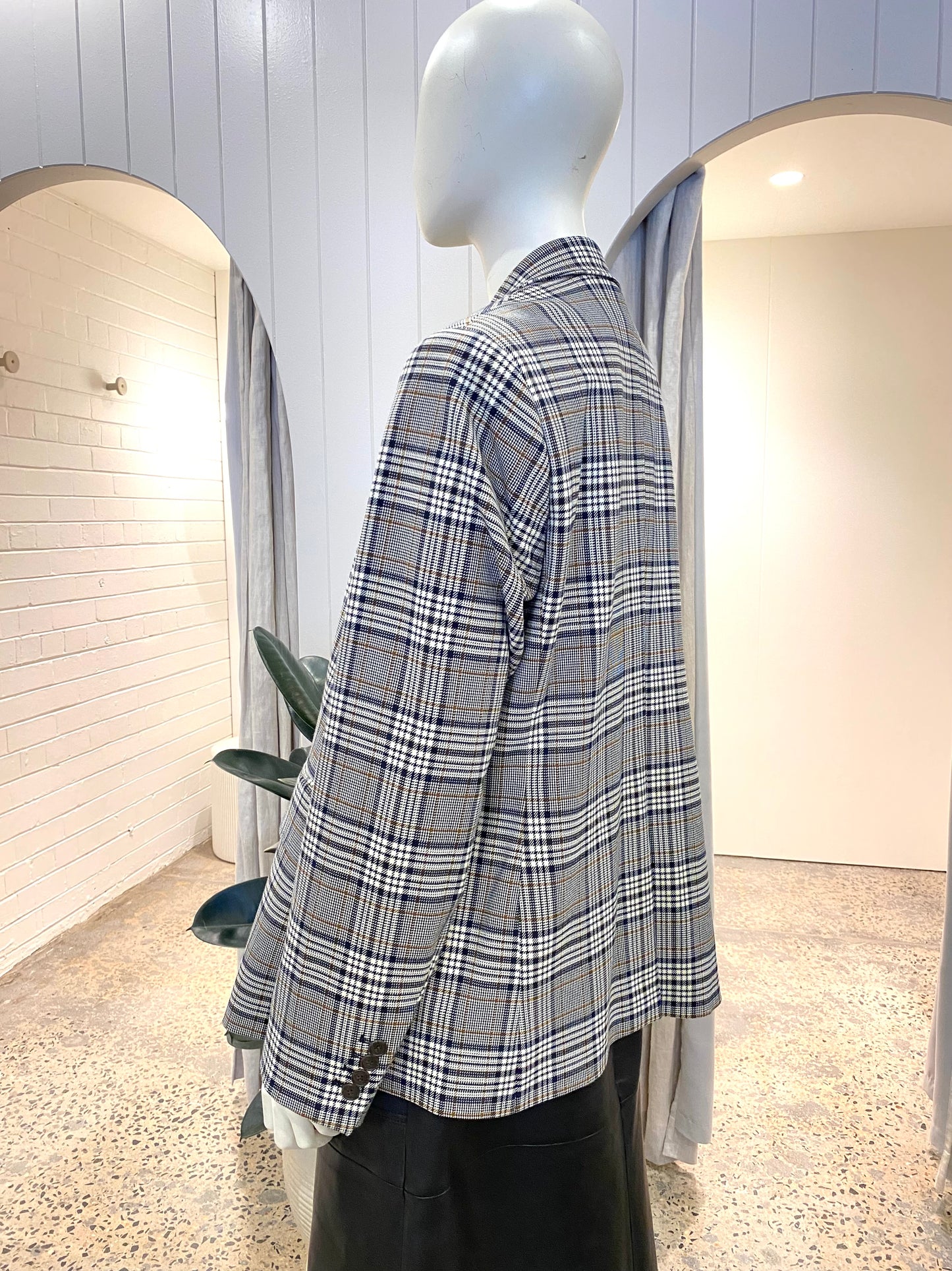 Commonry Check Blazer - Size 18