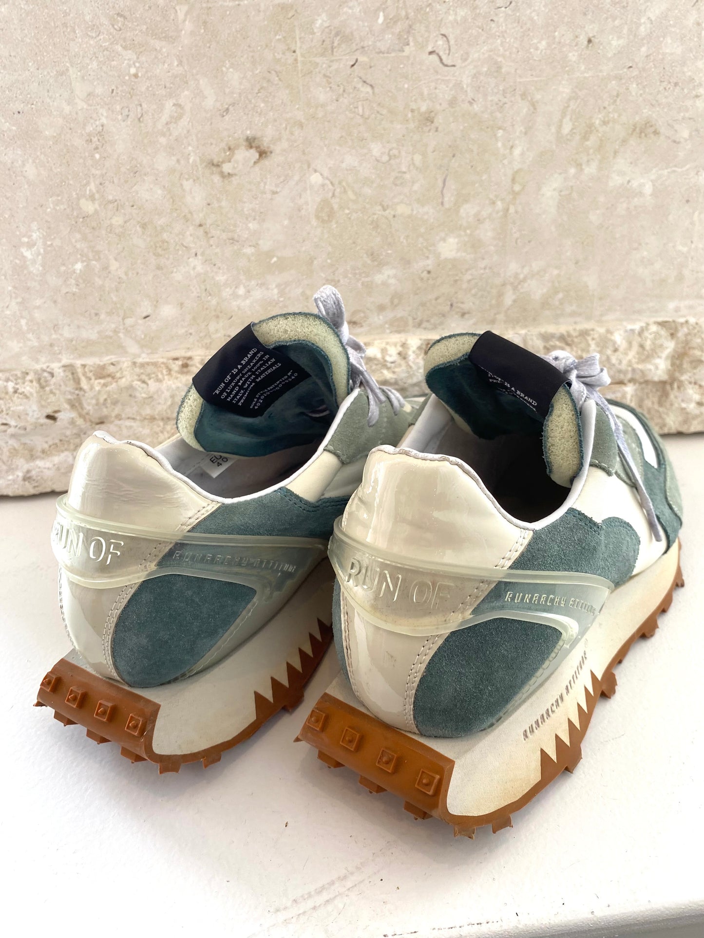 Run Of 'Bodrum' Sneakers in Sage - Size 40