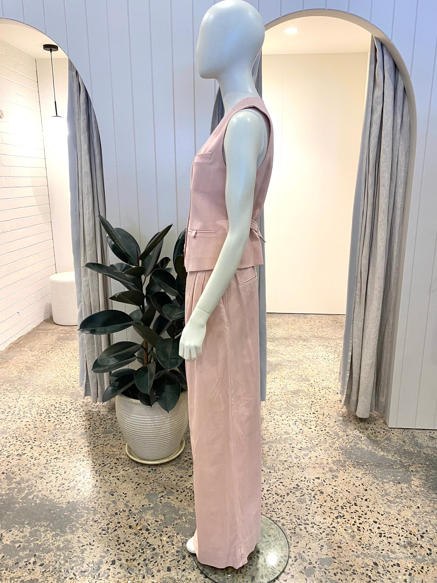 Shona Joy Sara Vest in Pink - Size 8
