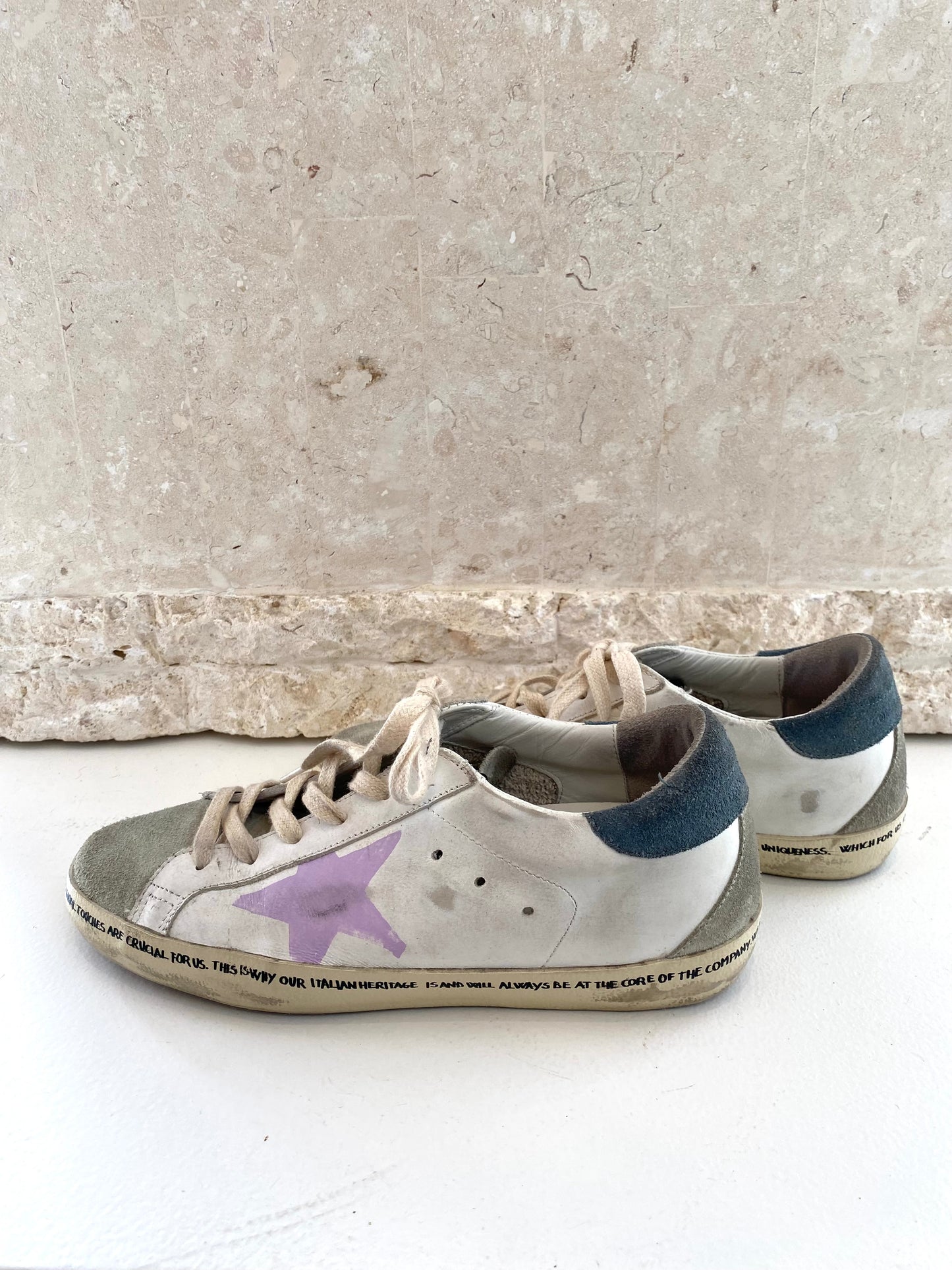 Golden Goose Super-Star Low Top Sneakers - Size 38