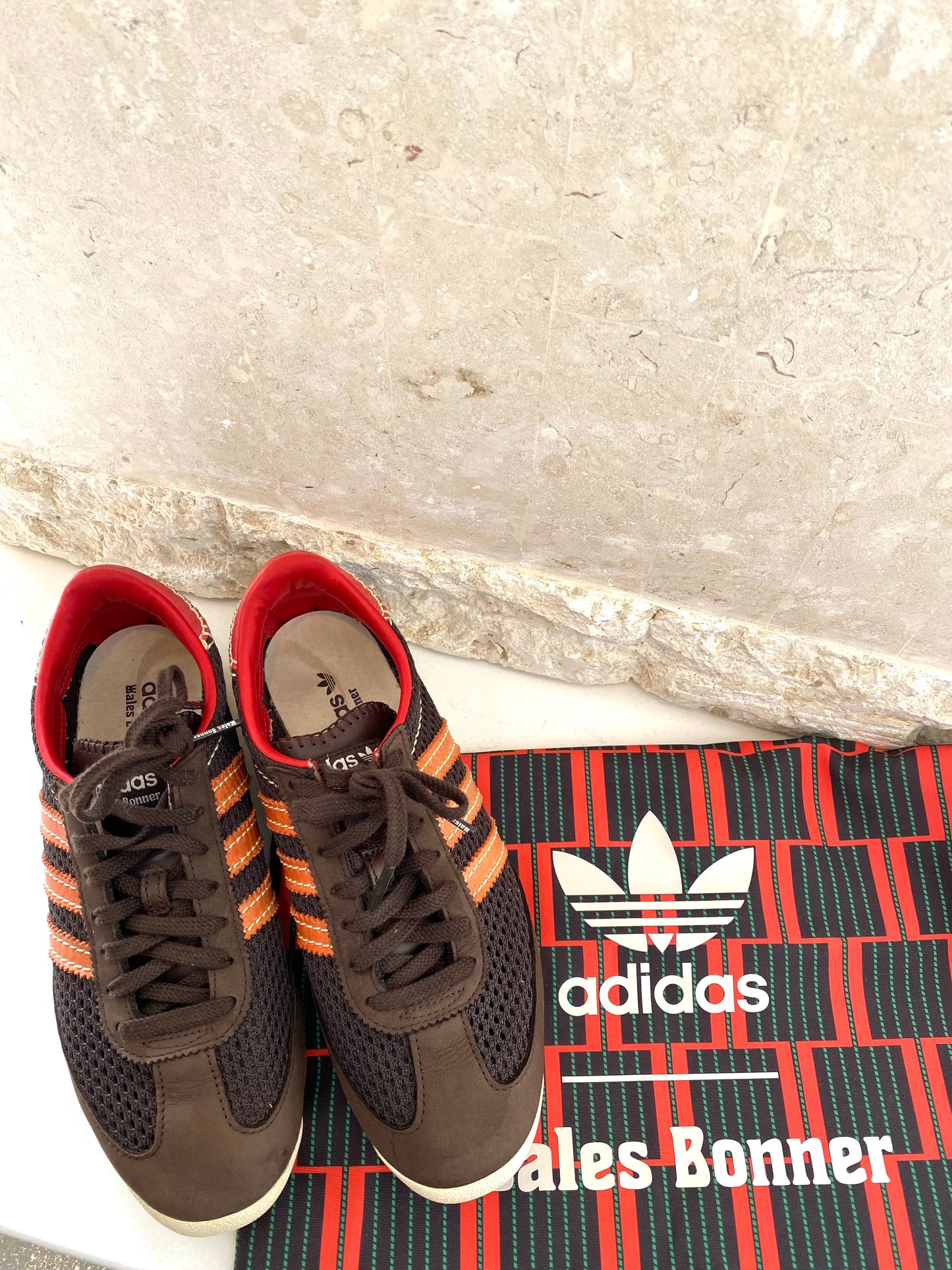 Wales Bonner x Adidas SL72 Knit Brown Sneakers - Size 40 2/3