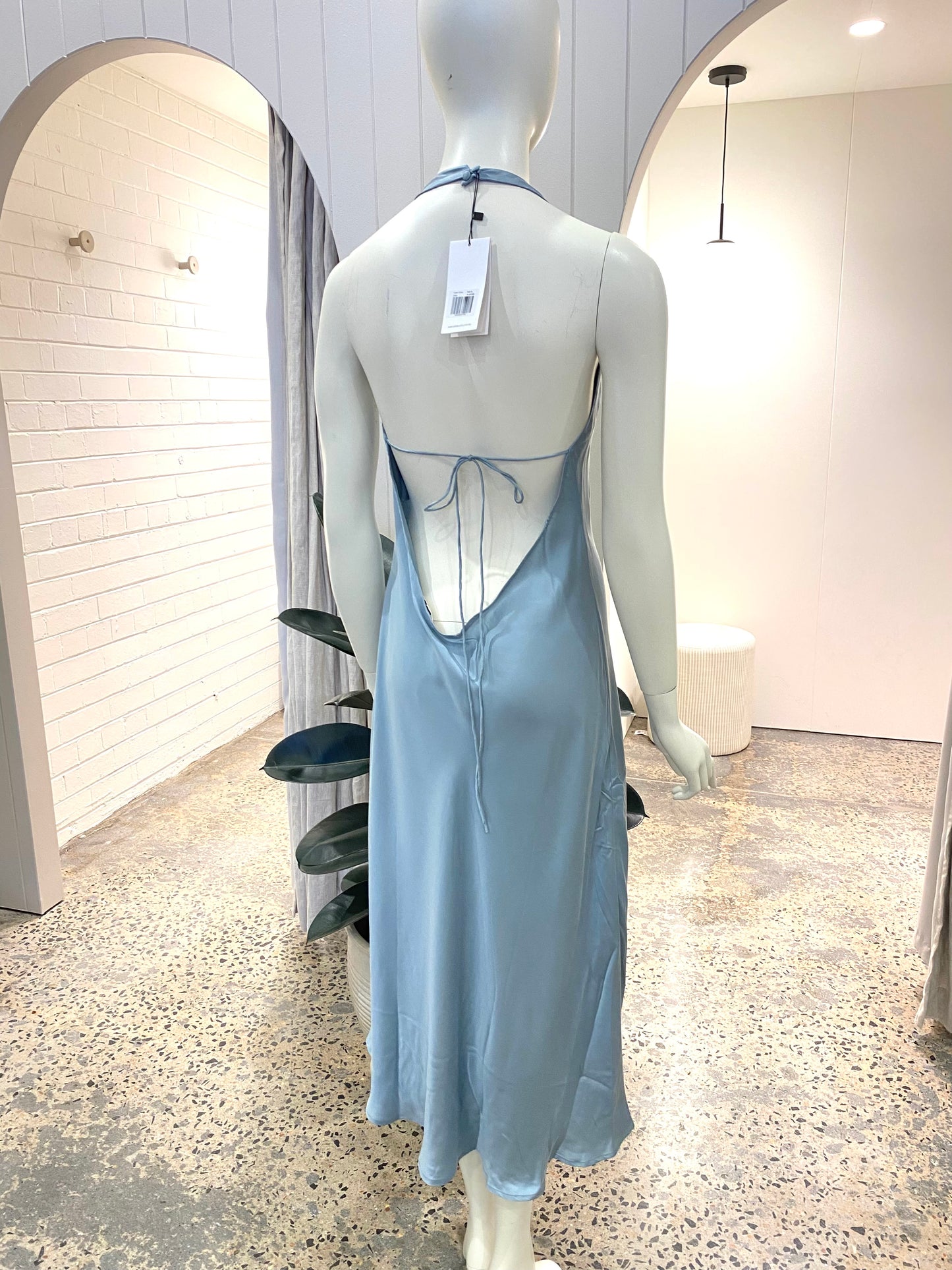 Silk Laundry Halter Dress in Oasis - Size XL (12/14)