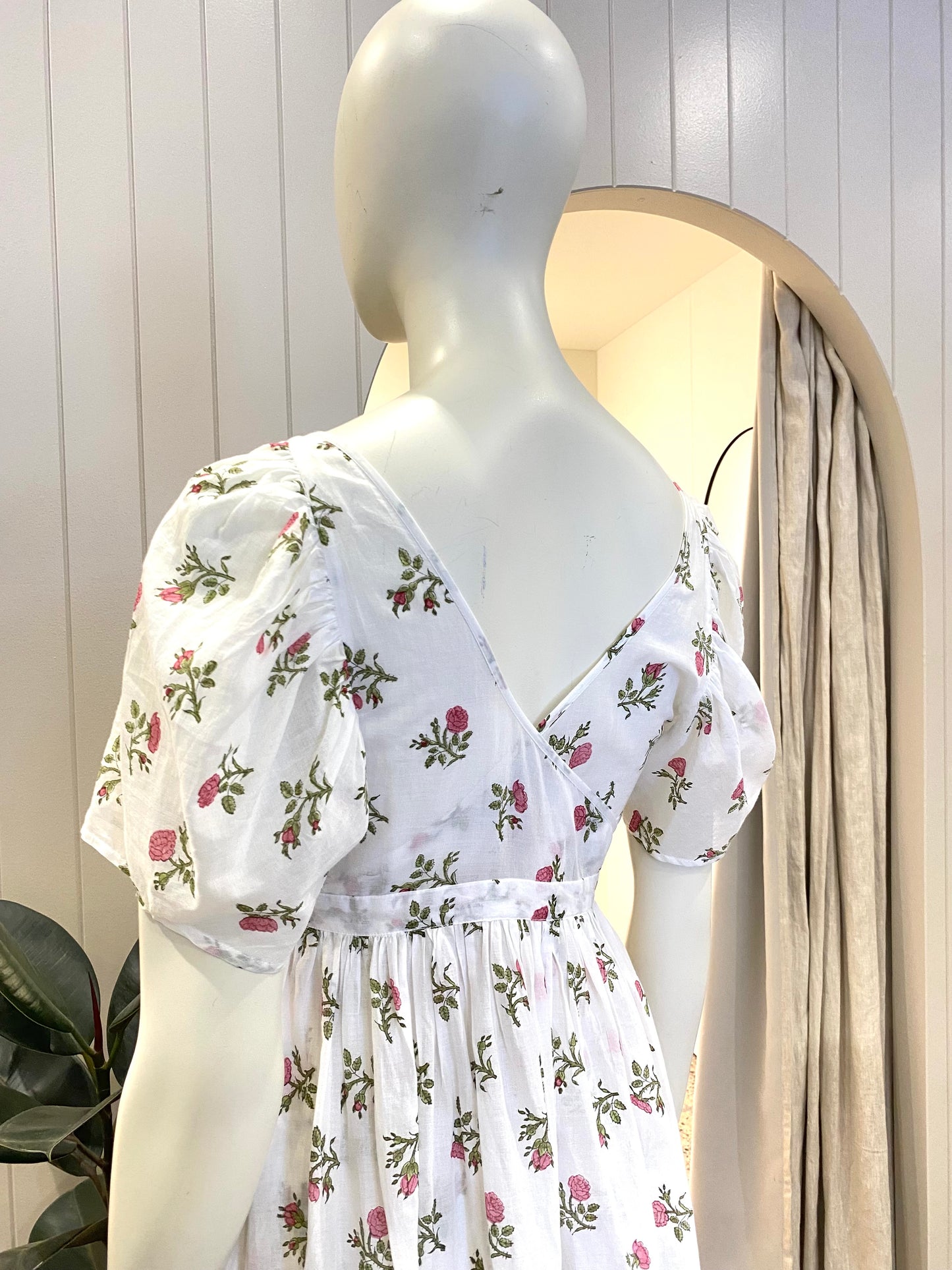 Thierry Colson Floral Wrap Dress - Size L (12)