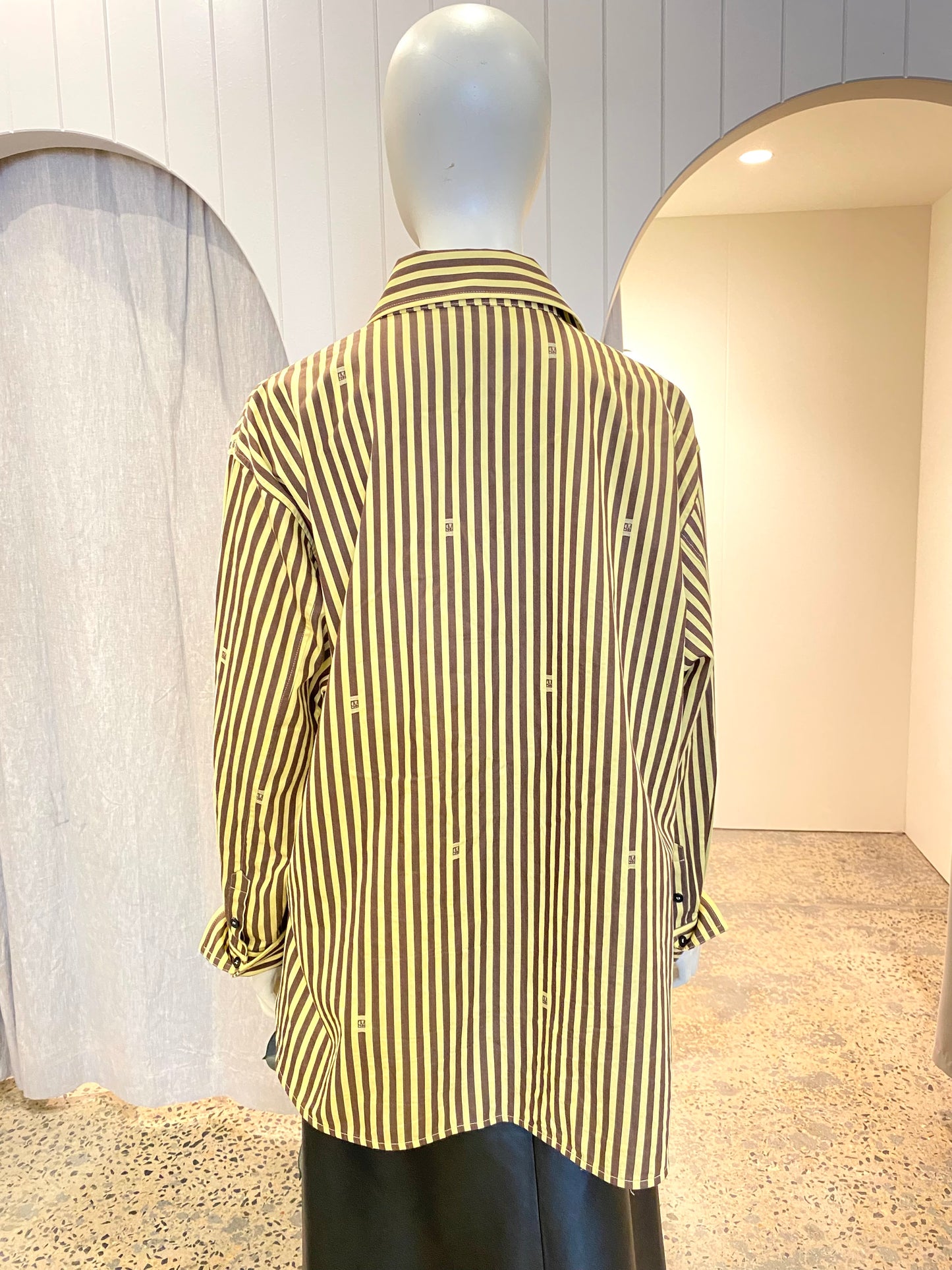 Camilla & Marc Kiera Shirt in Cool Mustard - Size 10