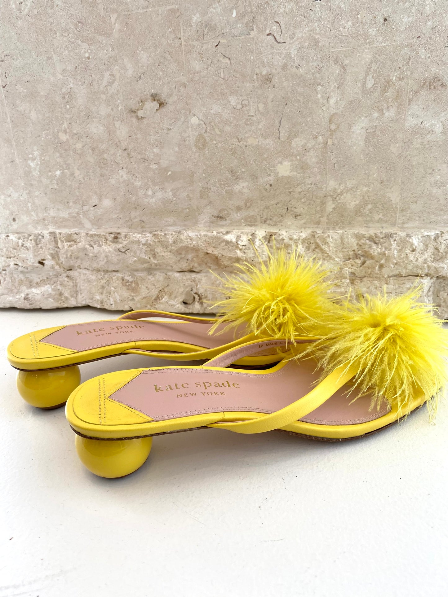Kate Spade Bahama Sandals in Yellow - Size 8