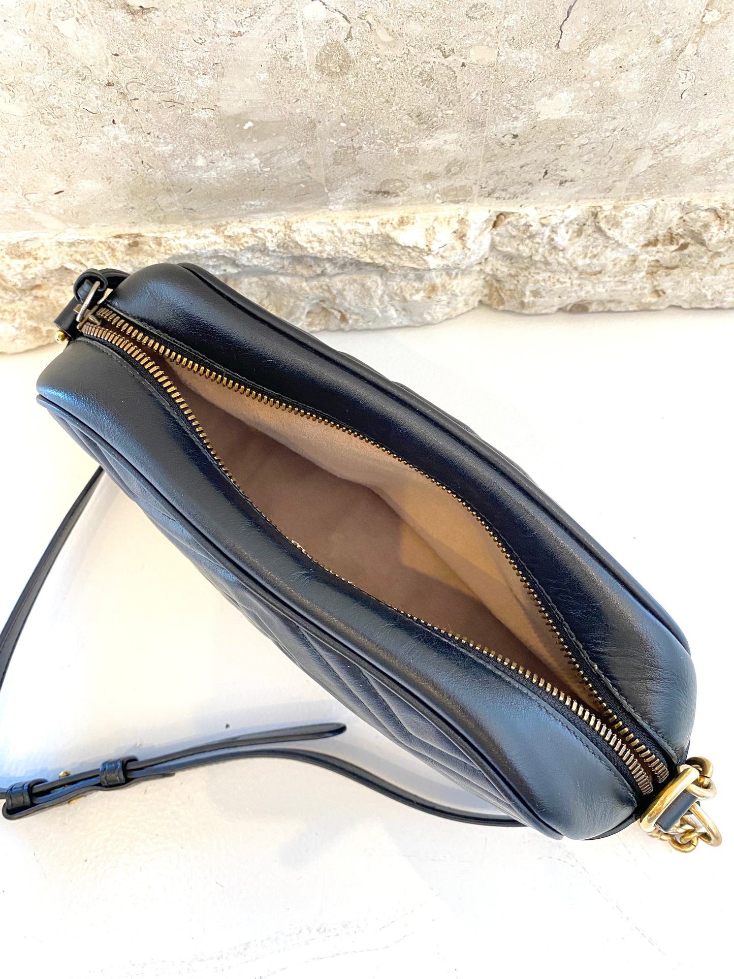 Gucci Black Marmont Small Camera Bag