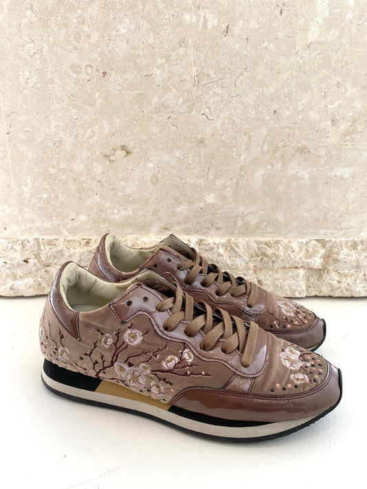 Phillipe Model Embroidered Sneakers - Size 38