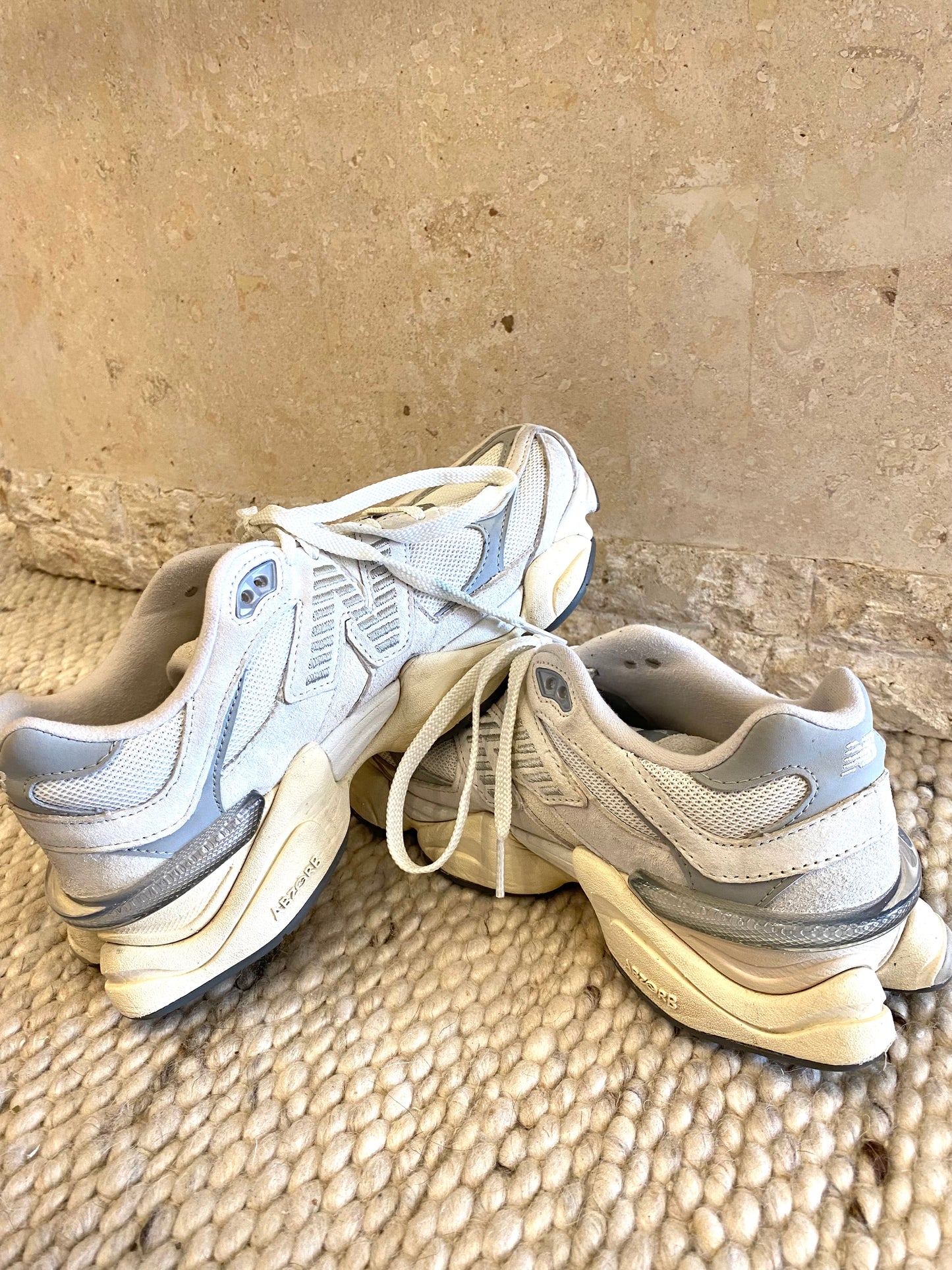 New Balance 9060 Sea Salt Sneakers - Size 38.5