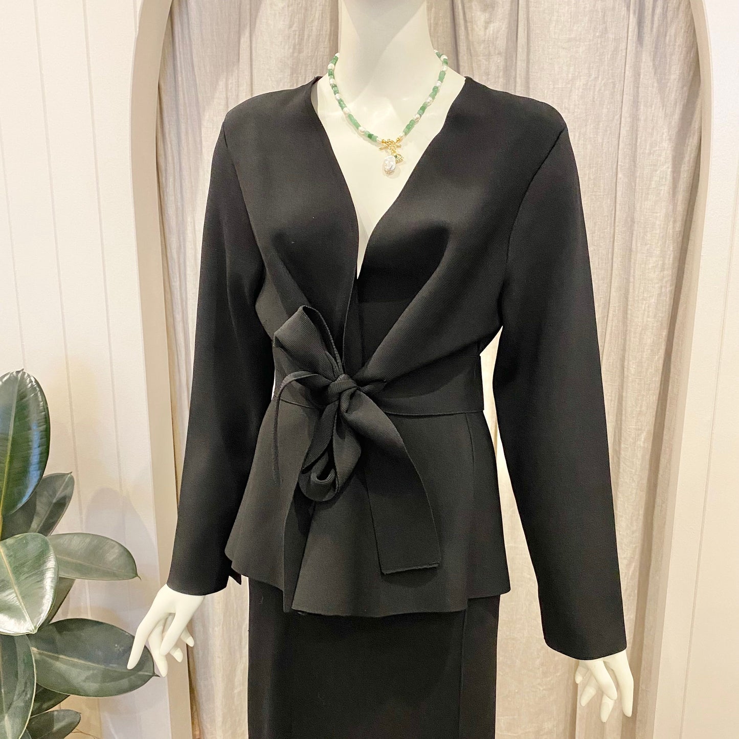 Country Road Crepe Knit Set in Black - Size L/XL