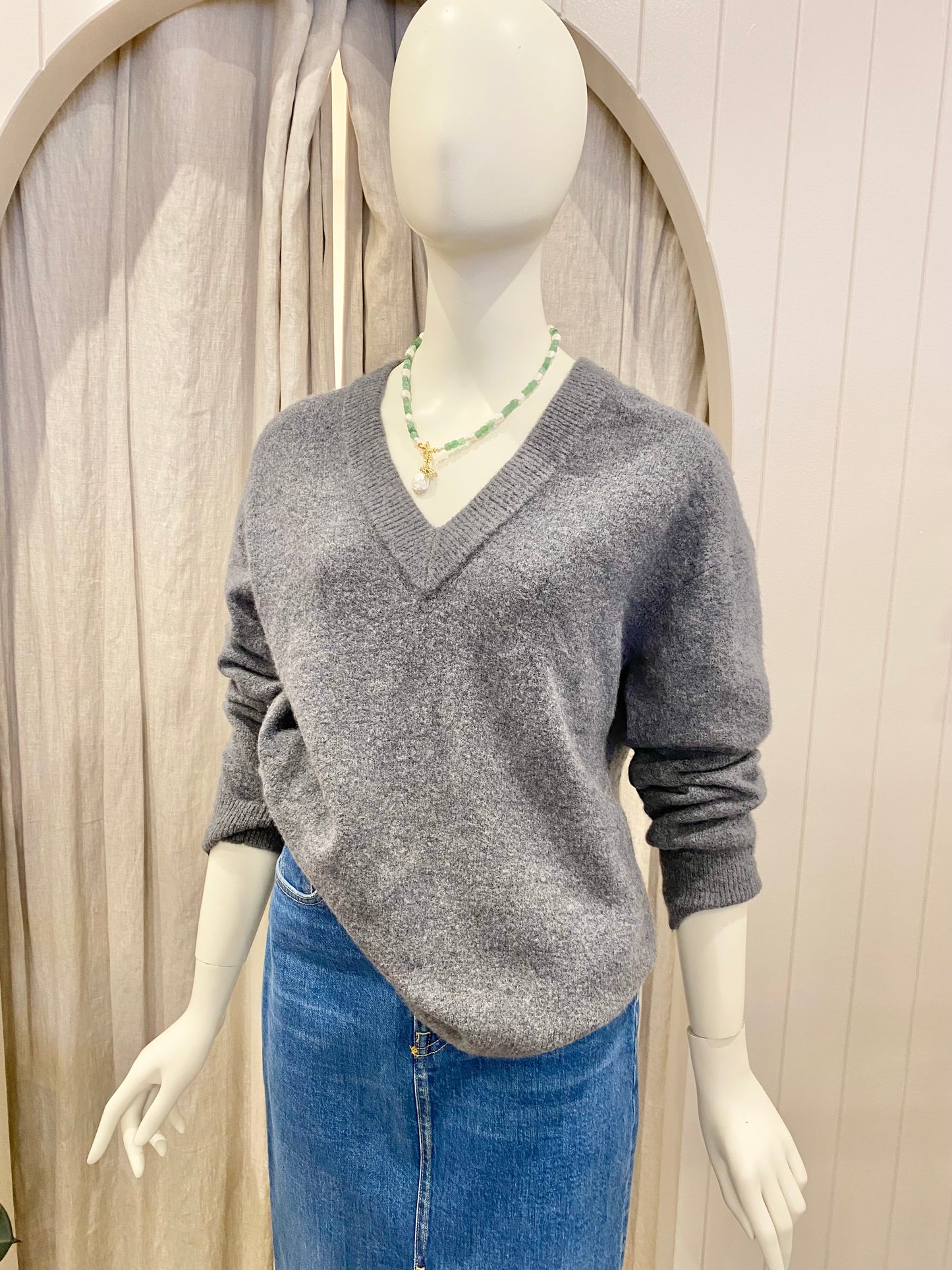 Rails Malise Charcoal Sweater - Size S