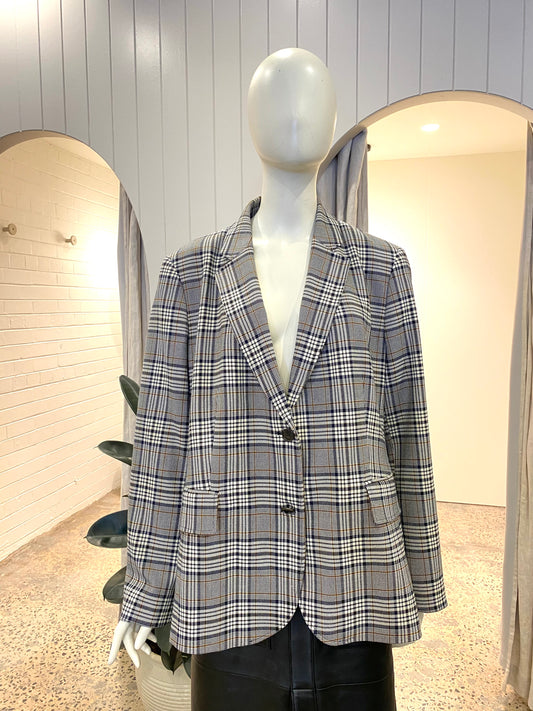 Commonry Check Blazer - Size 18