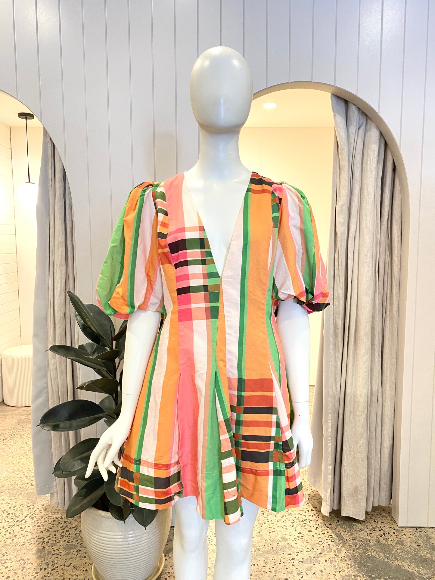 By Nicola Wavy Mini Dress - Size 10